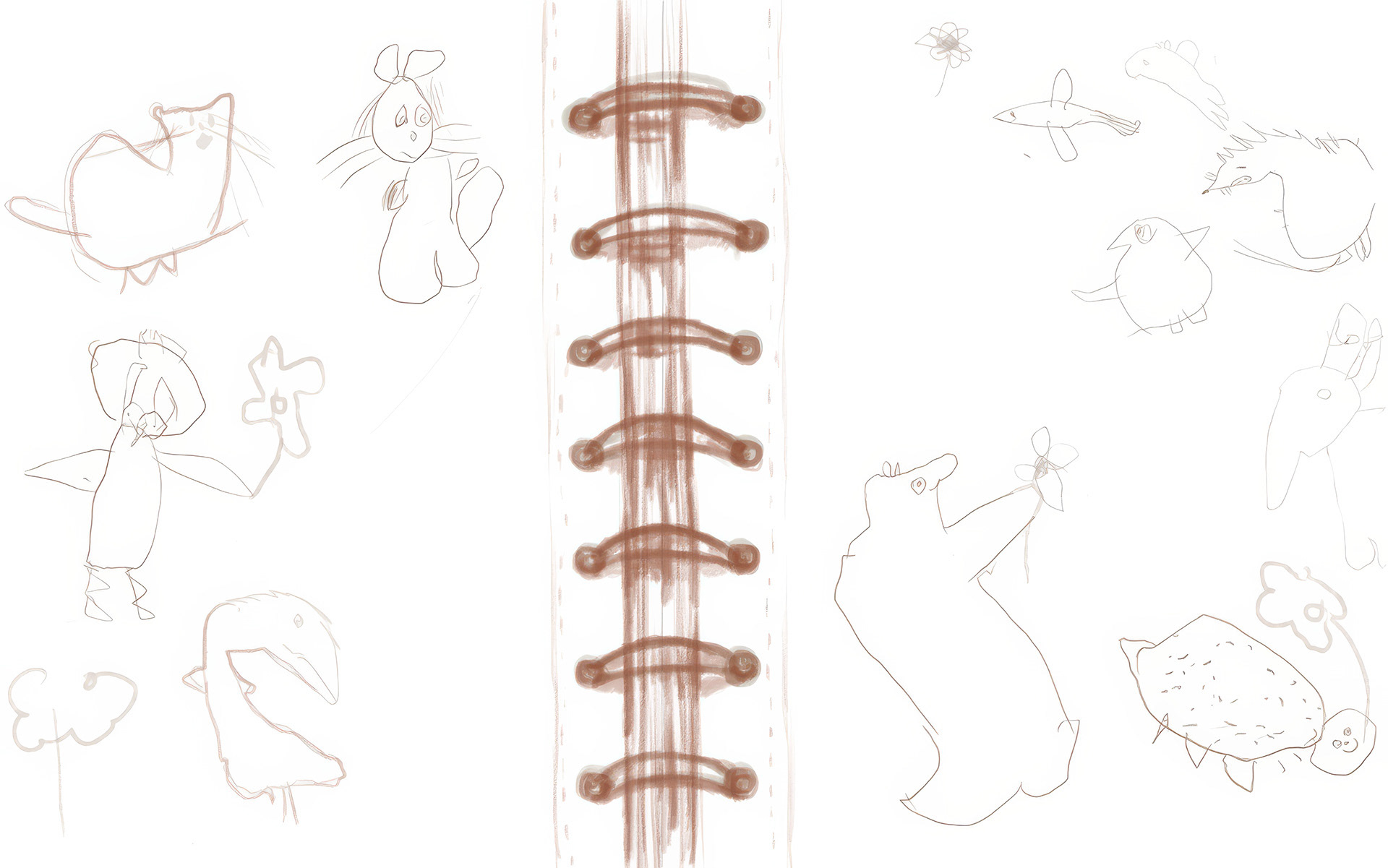 Pages 11 and 12, sketch