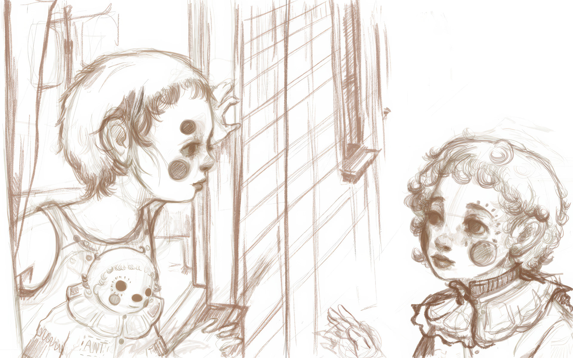 Pages 17 and 18, sketch
