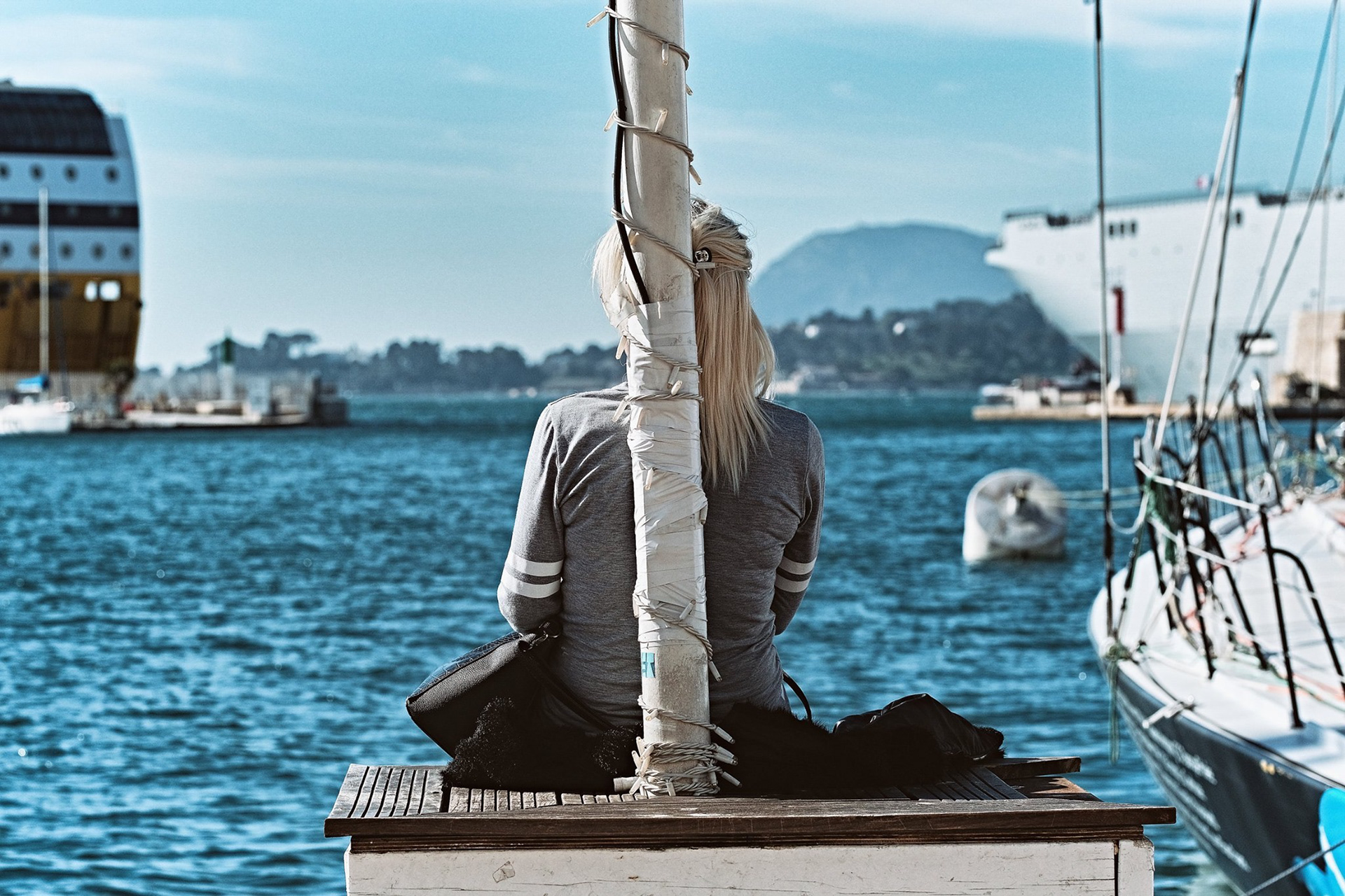 sur le port de Toulon