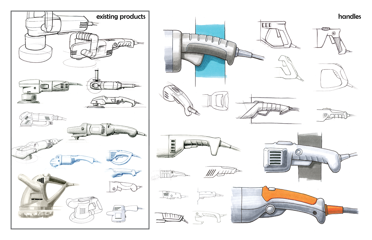 Polisher concept sketches