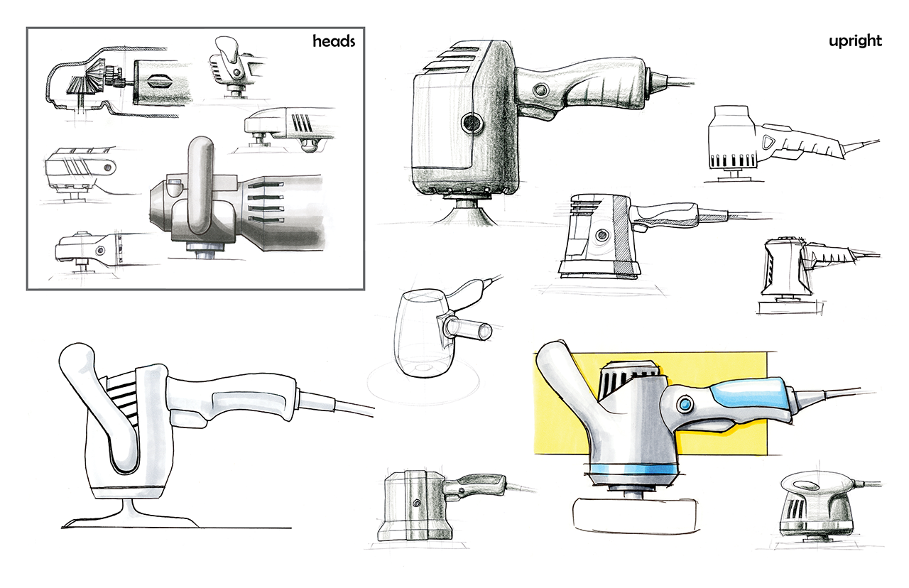Polisher concept sketches