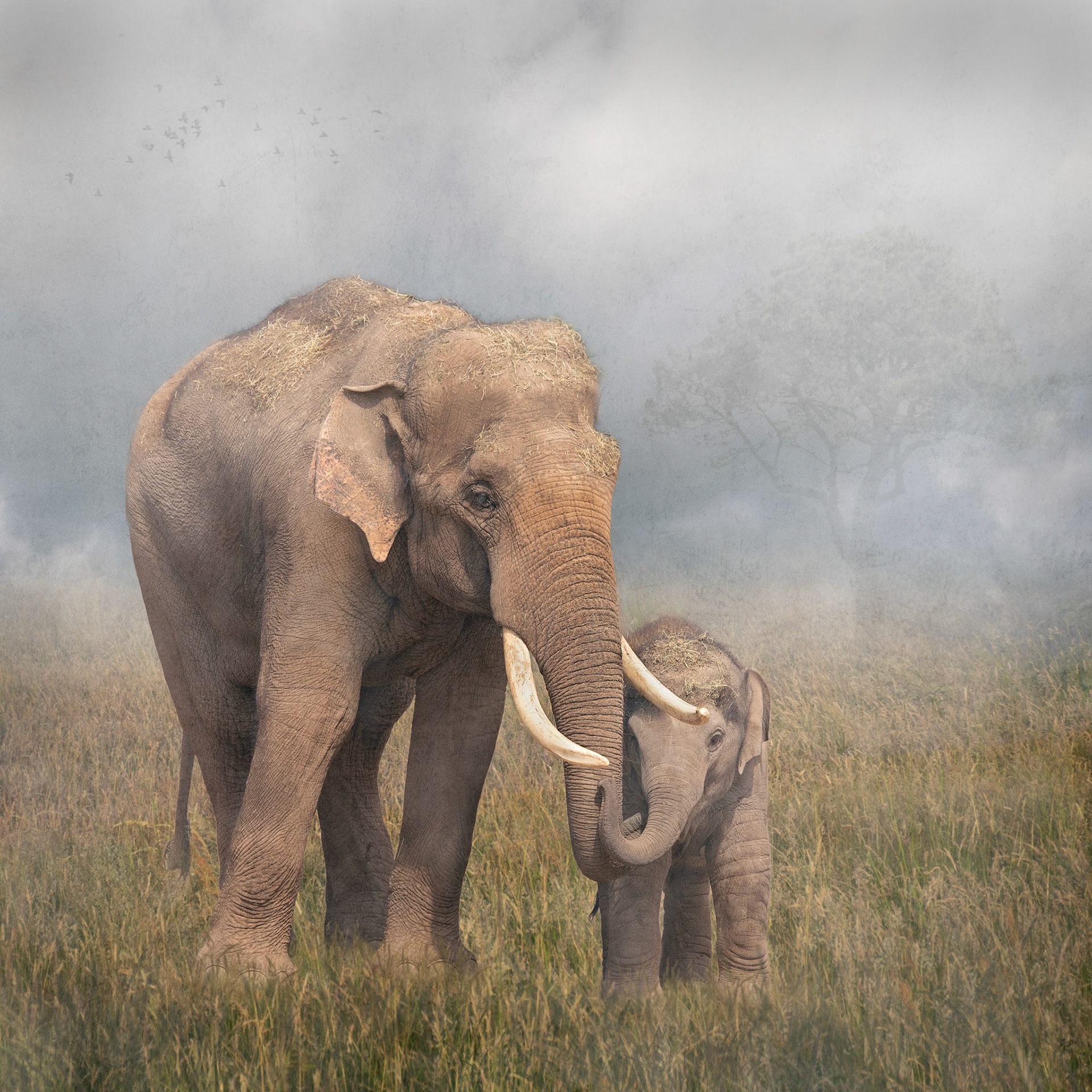 Elephant and Calf
