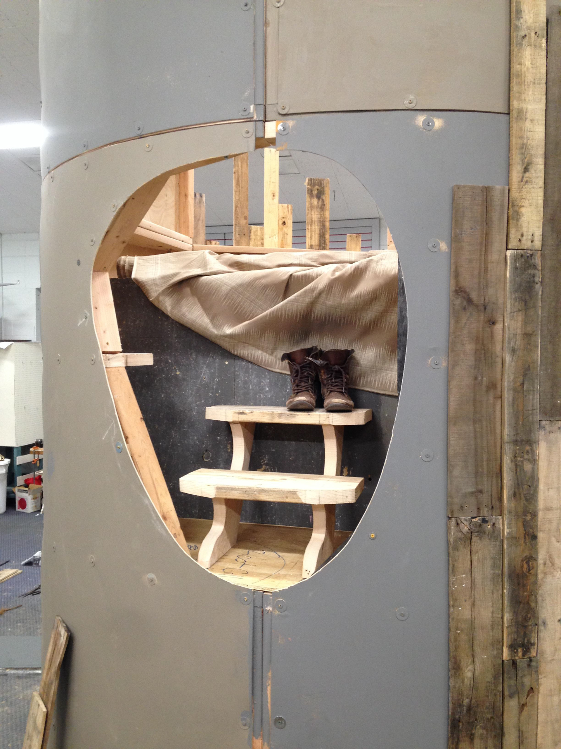 Mid-construction in design studio 