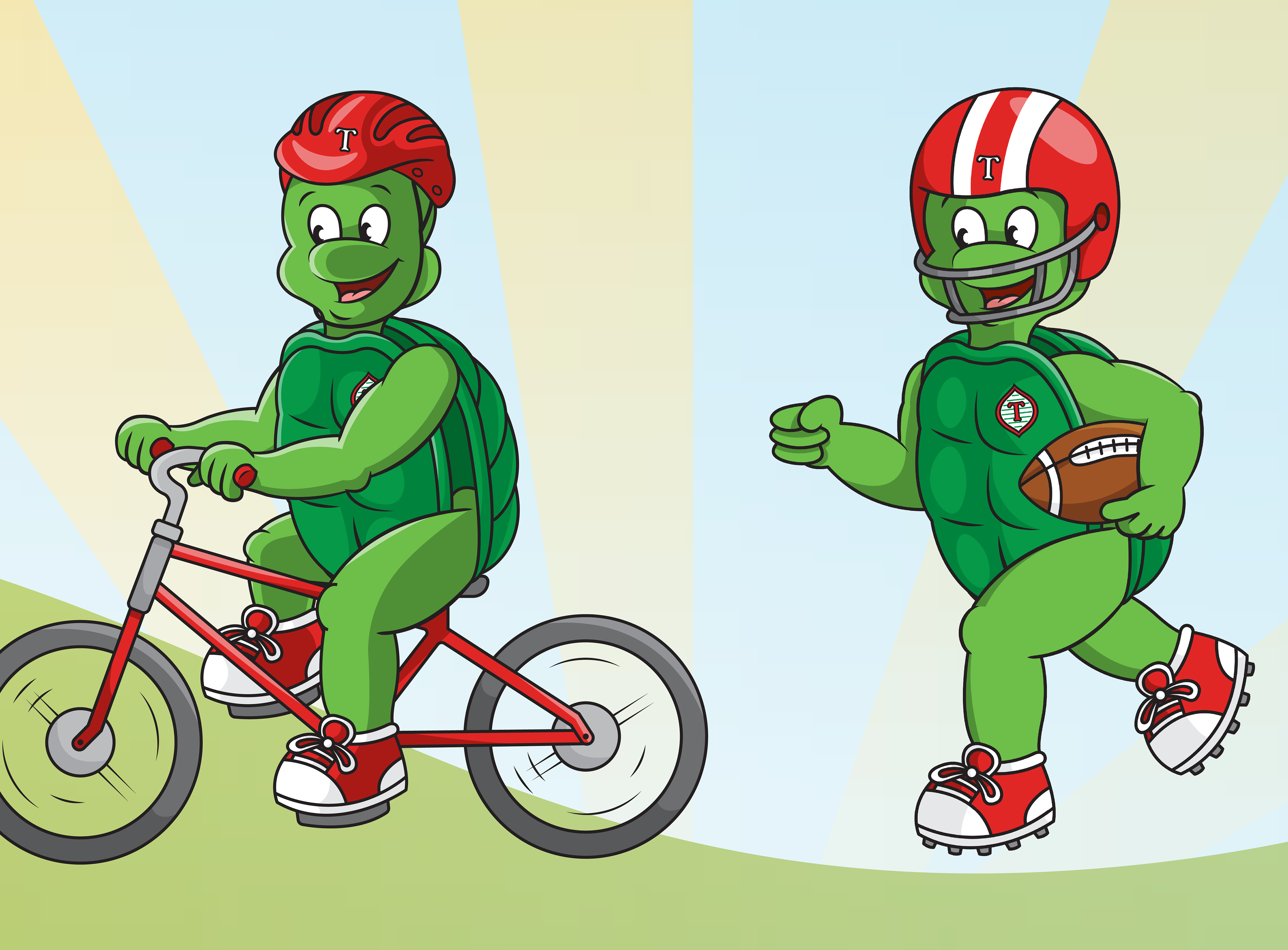 Tully the Turtle illustrations.