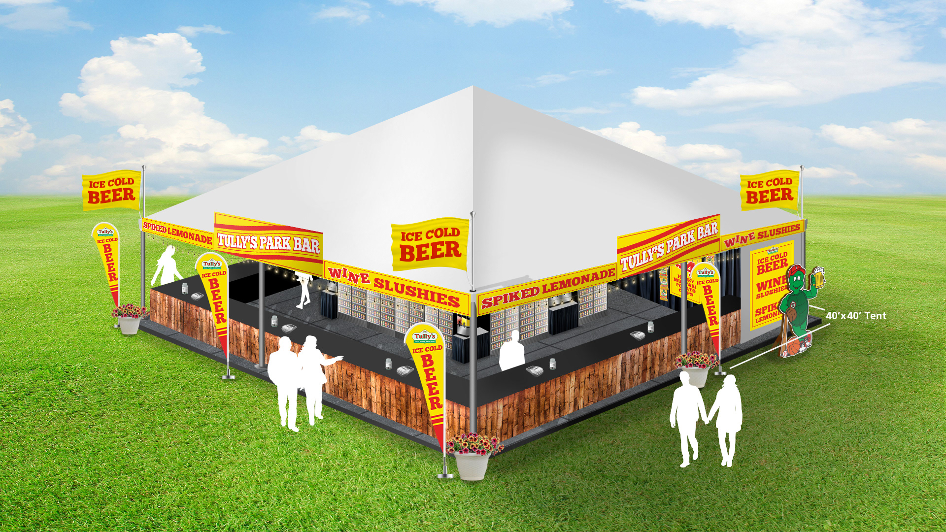 Fair Tent Concept Illustration