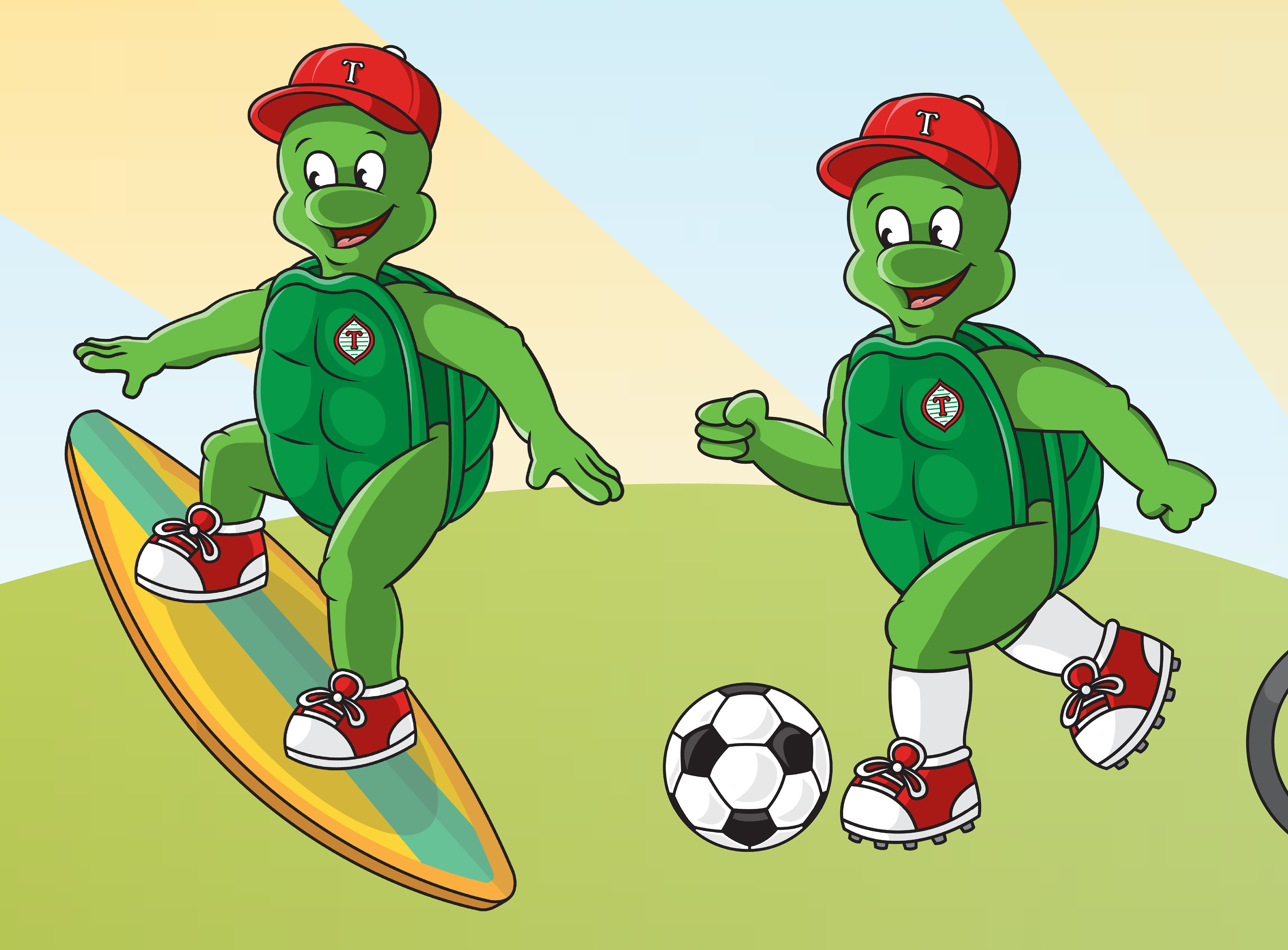 Tully the Turtle illustrations.