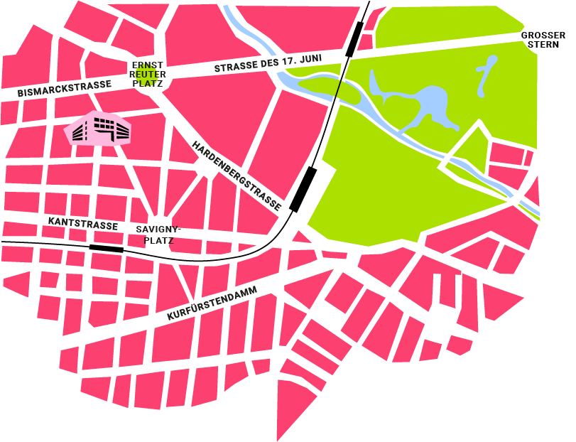 Stadtplan mit Standort