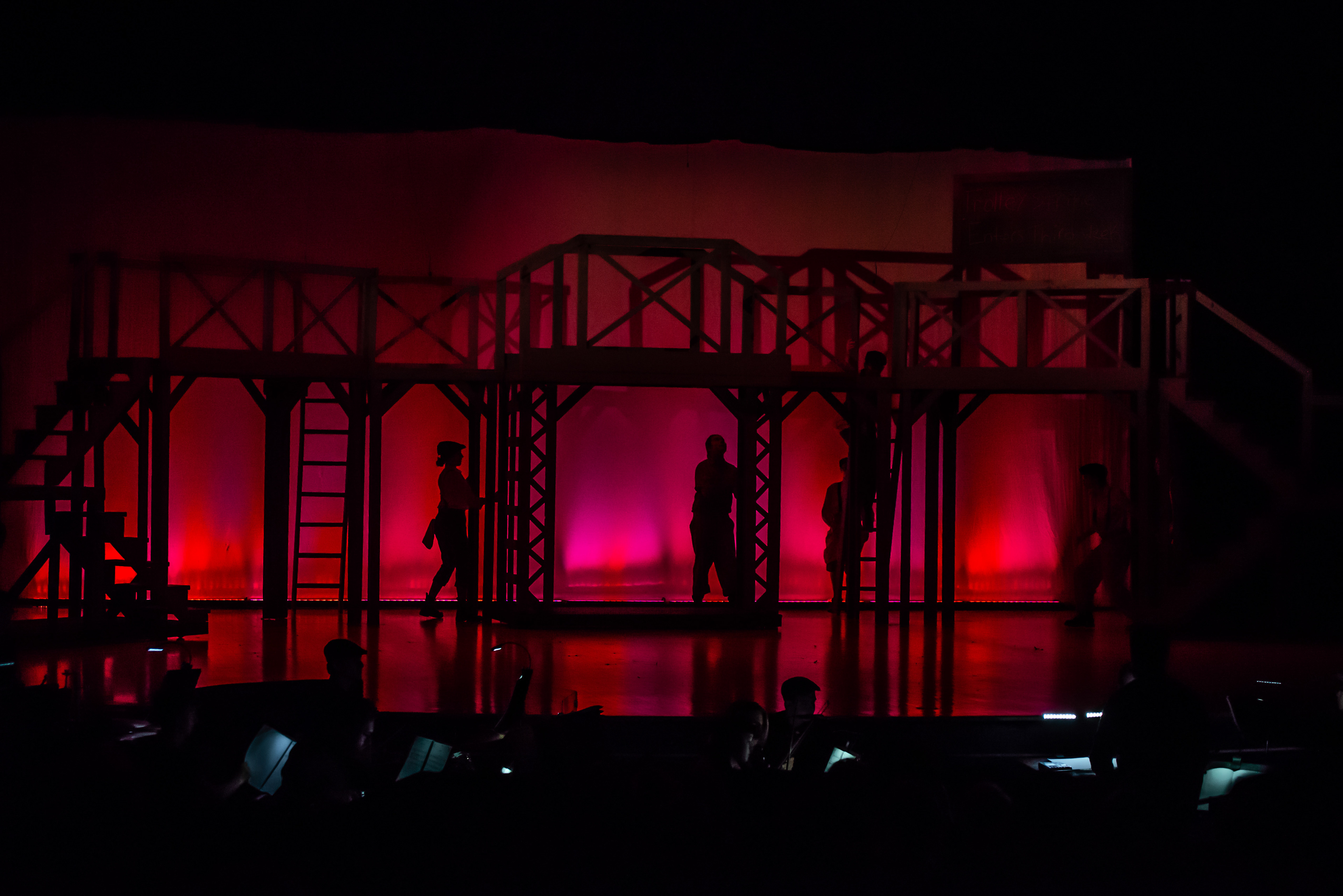 GCHS Drama Club  "Newsies" set change