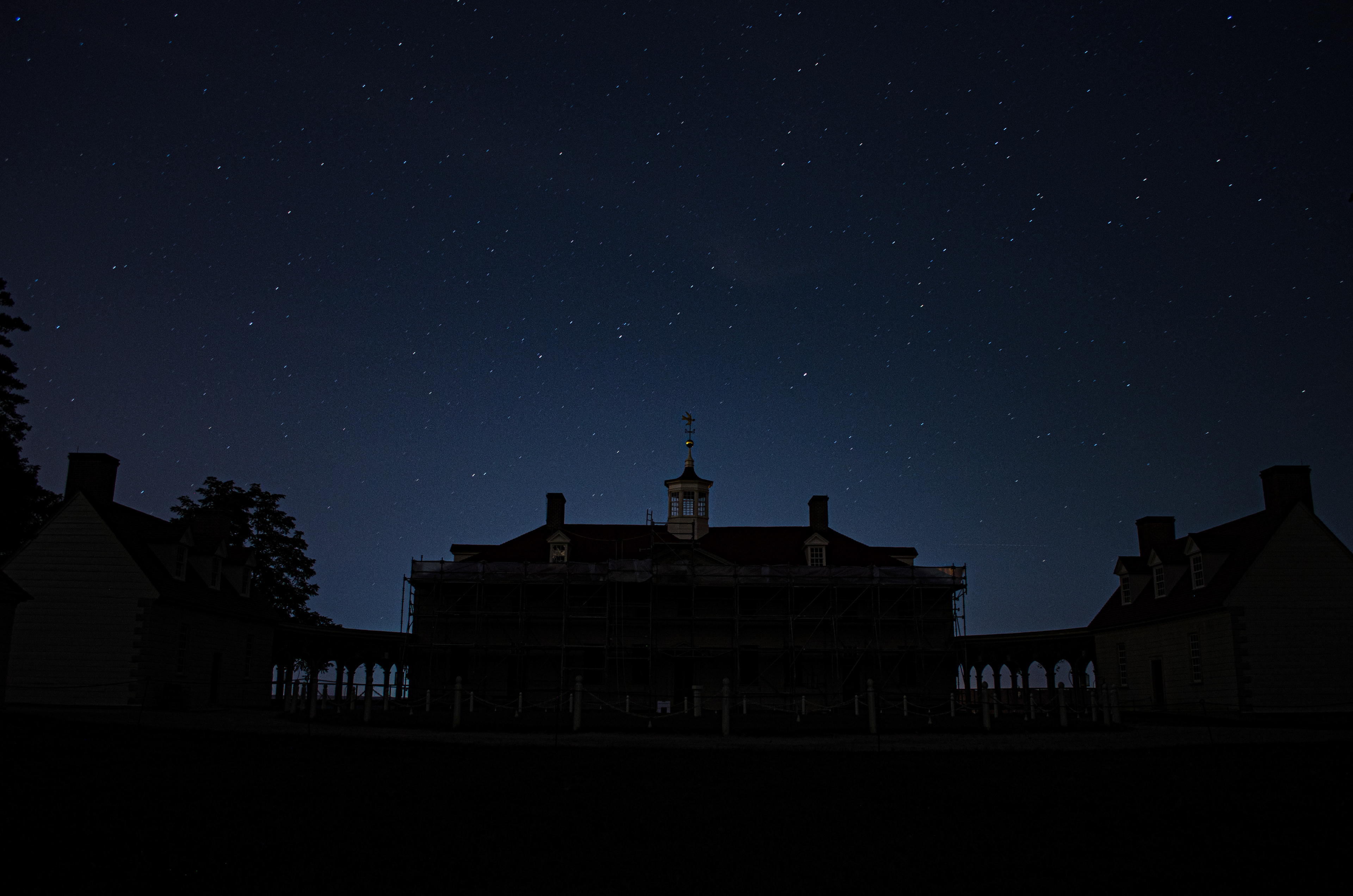 I managed to find the one person who could grant permission to remain on the grounds overnight.