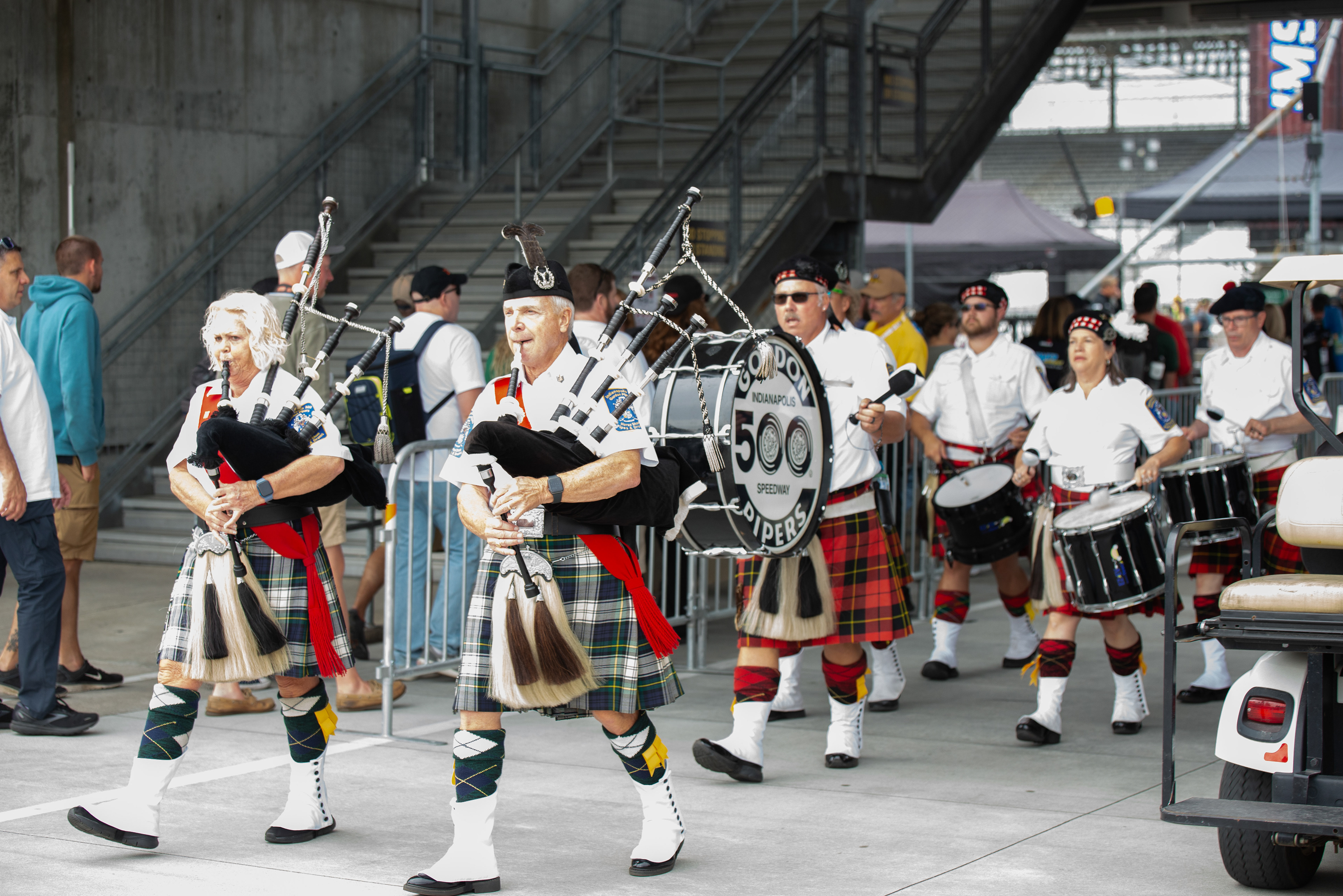 Pre race traditions. Indianapolis Motor Speedway IMSA race.