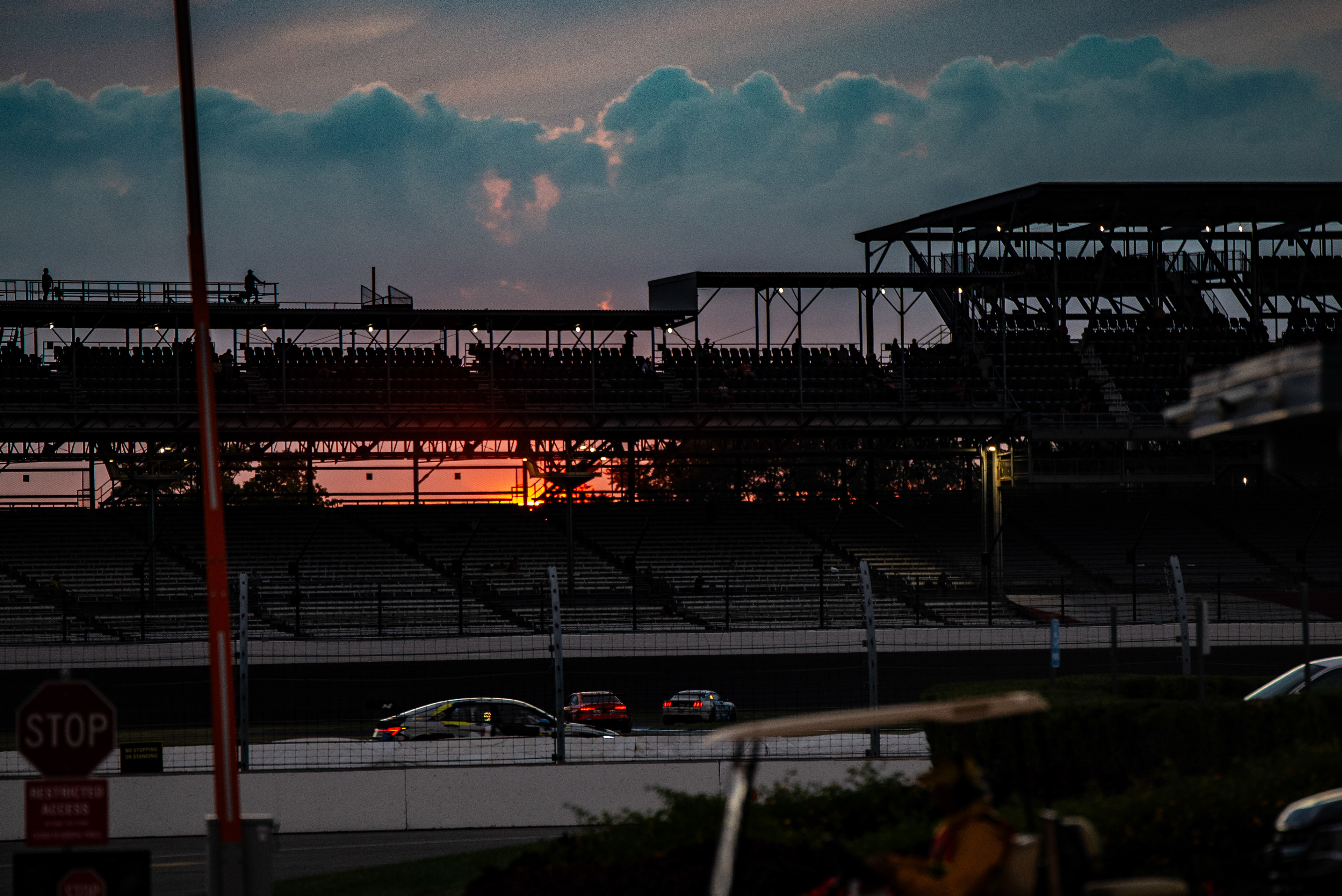 Sunset at Indianapolis Motor Speedway