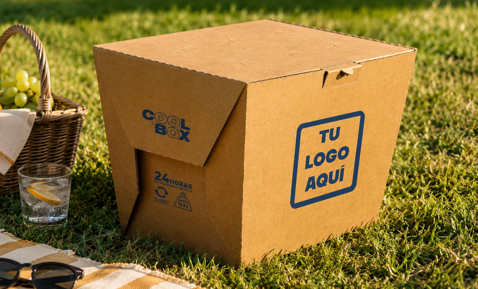 Hielera de cartón personalizada COOL BOX® para promociones y activaciones de marca