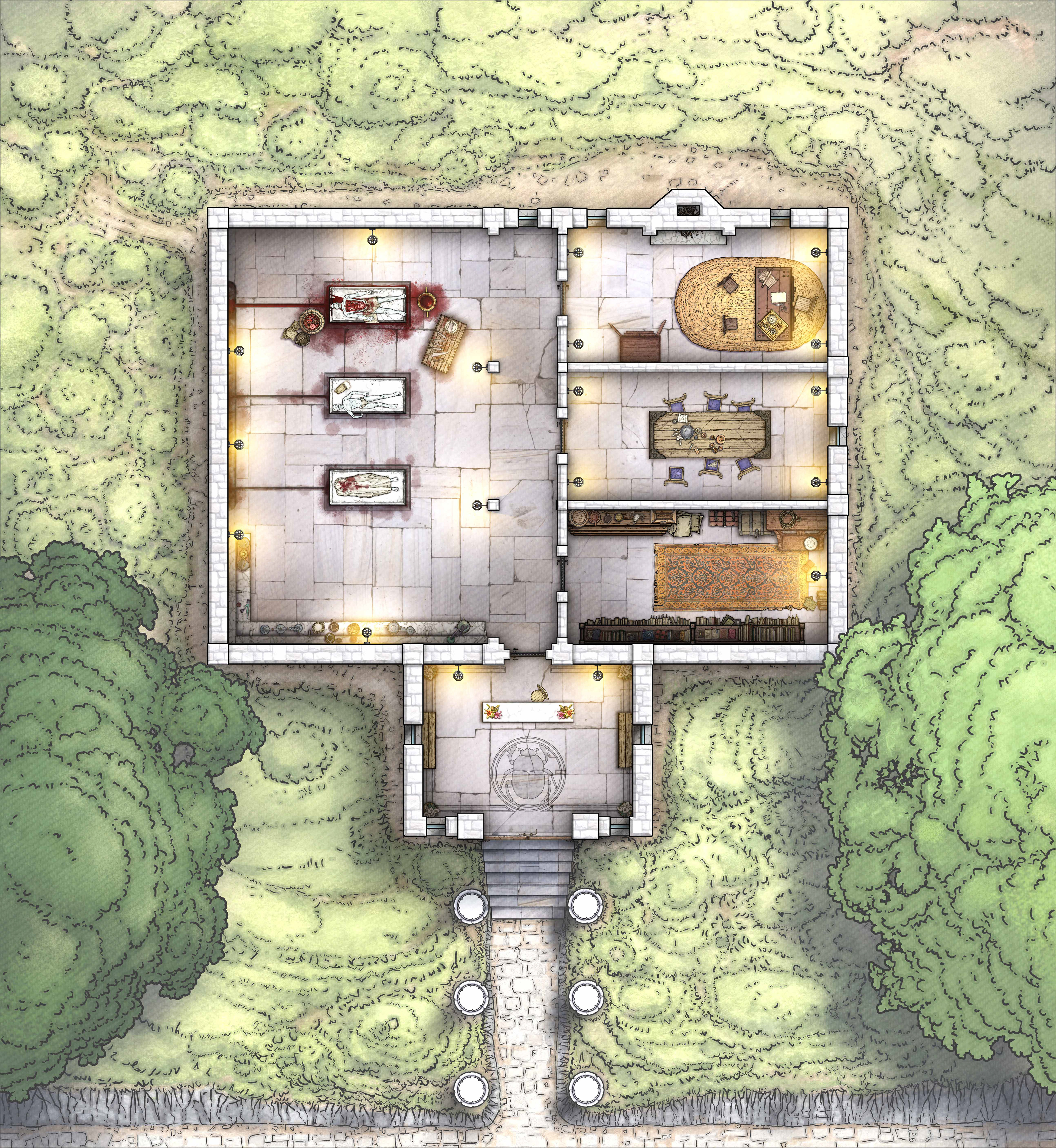 Temple of the Scarab. Adobe Photoshop.