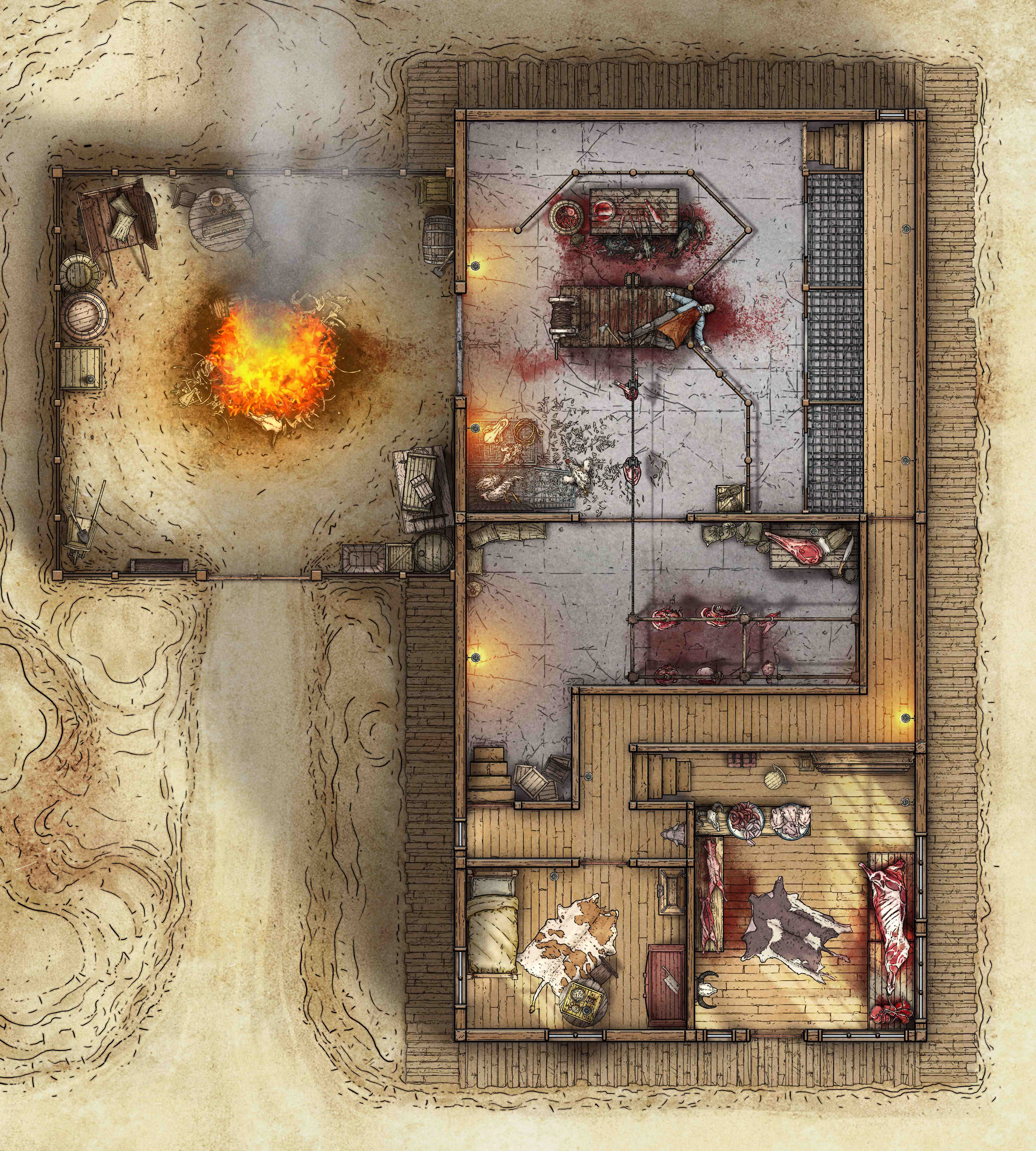 Slaughter House. Adobe Photoshop. 