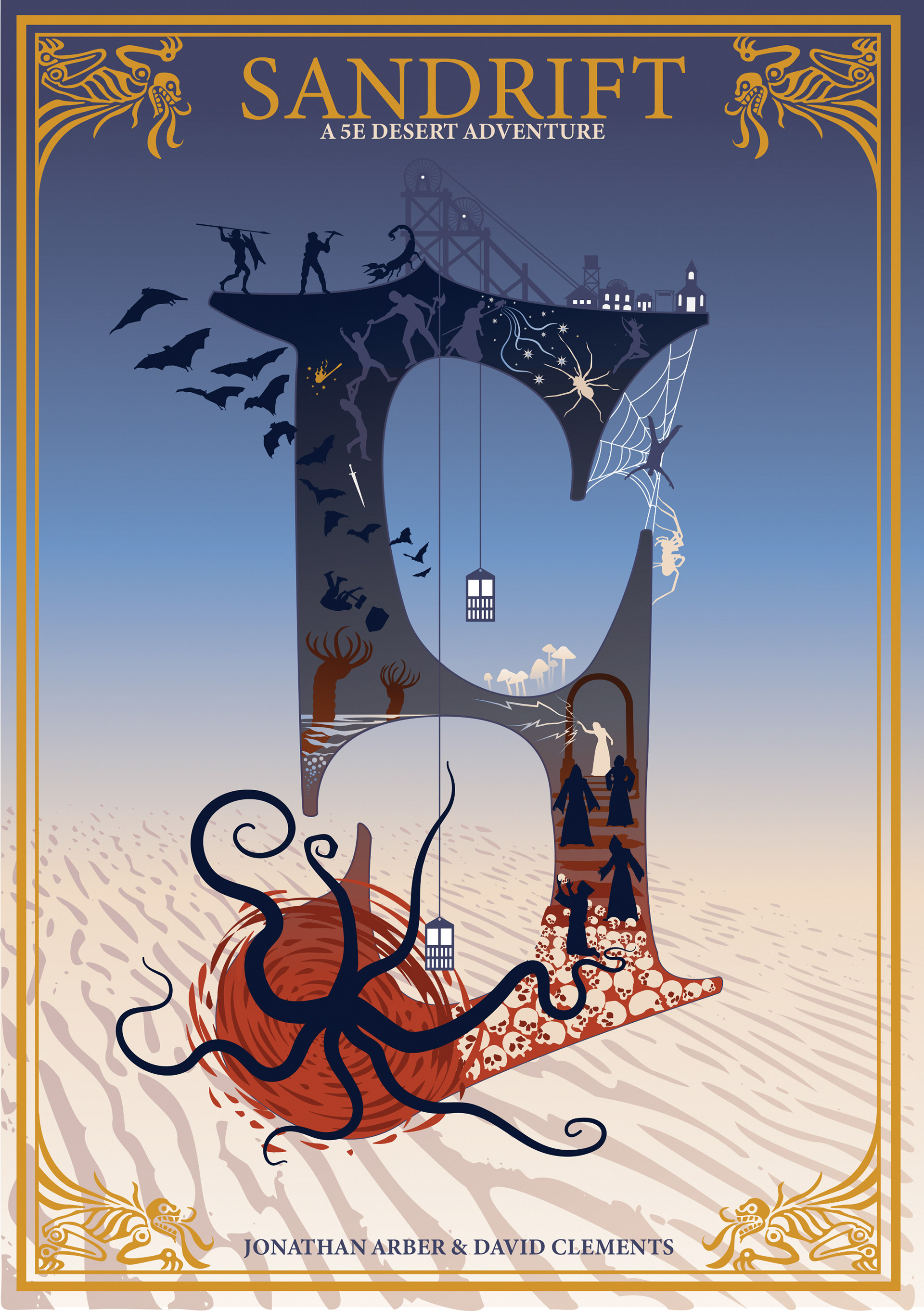 Sandrift Cover. Adobe Illustrator.