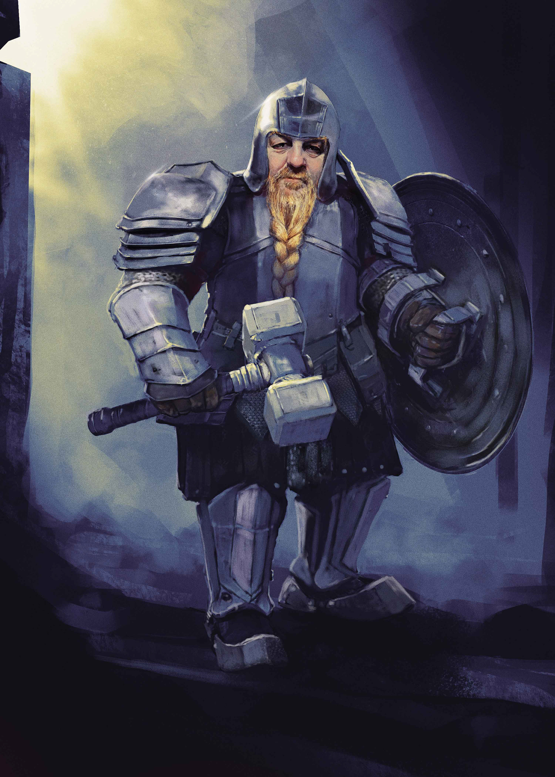 Dwarven Cleric. Adobe Photoshop.