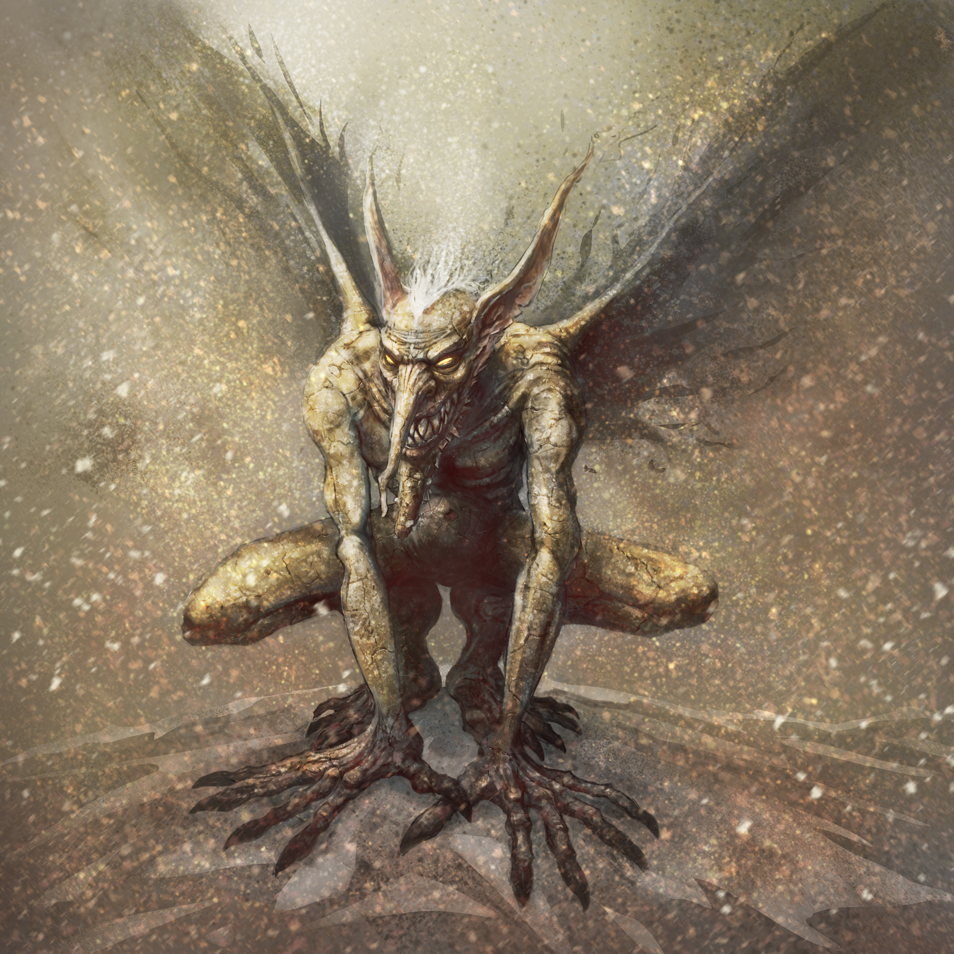 Sand Mephit. Adobe Photoshop.