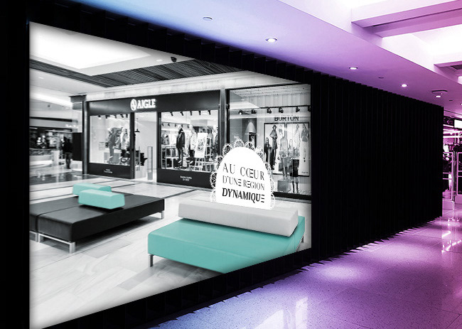 Habillage Centre Commercial Rennes