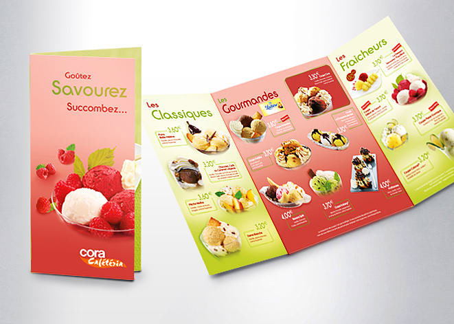 Carte Glaces Cora