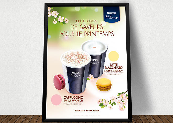 Affiche Menu Nescafé