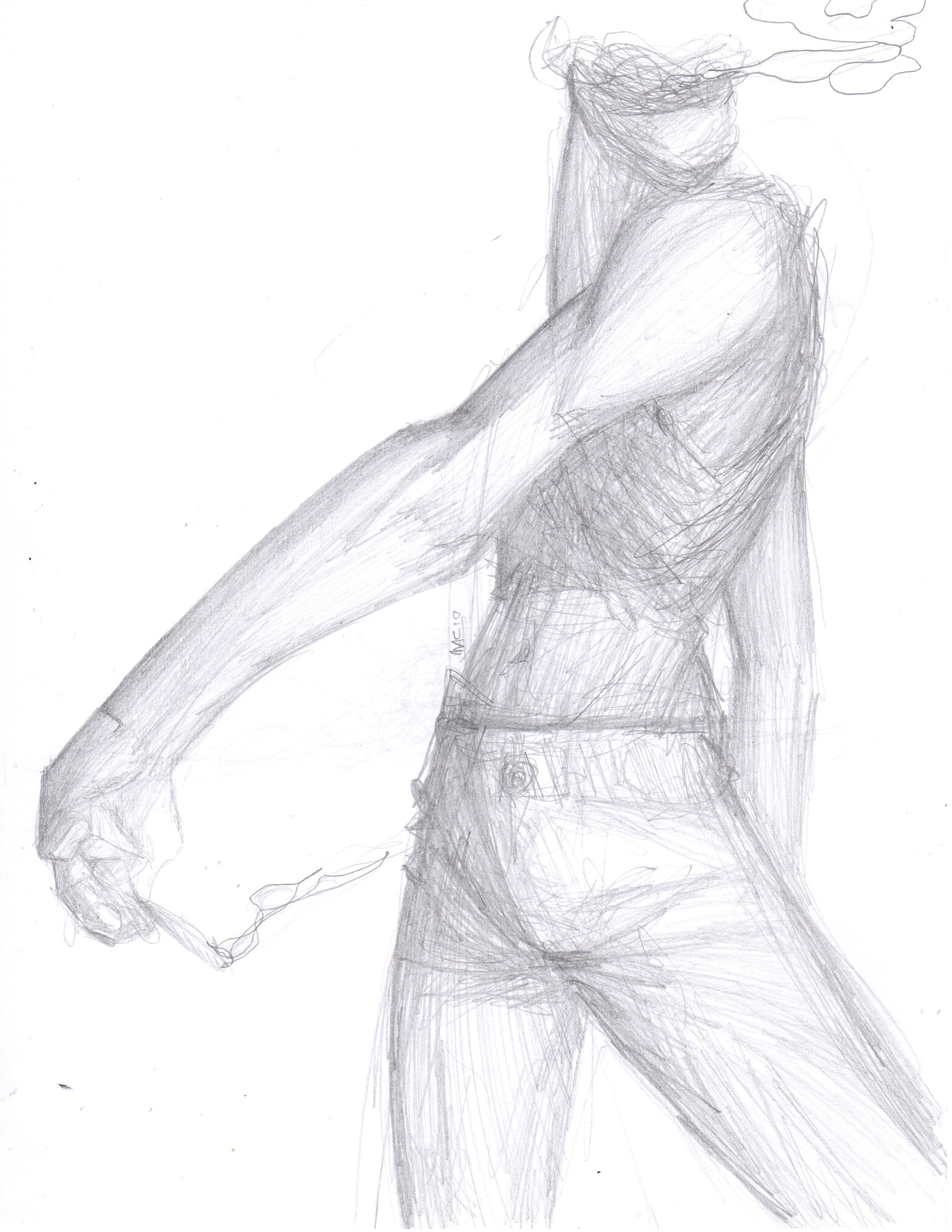 "Untitled" 2019 graphite on cardstock 8.5"x11"