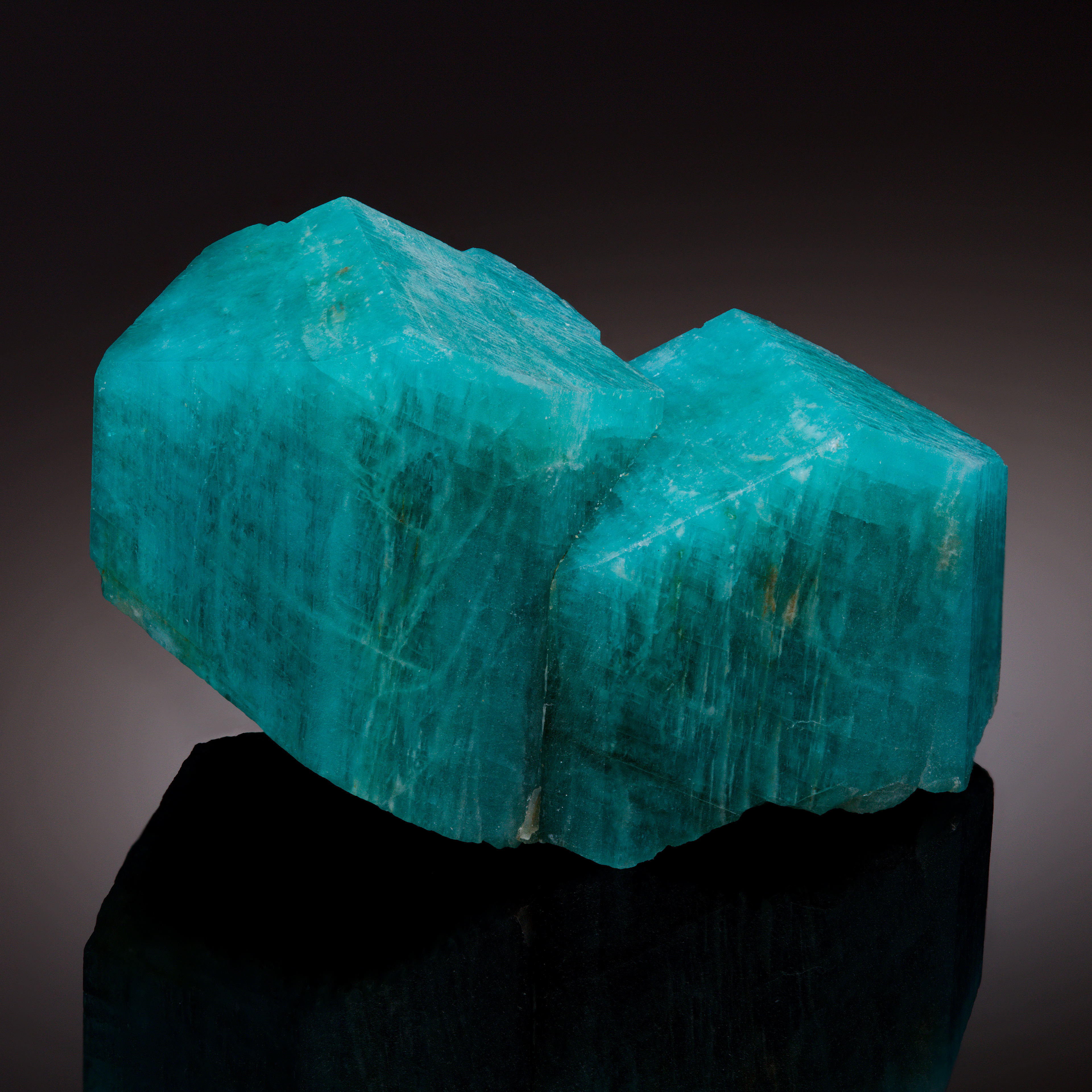 Microcline var. Amazonite: R. A. Kosnar claim, Colorado; Alex Venzke Collection