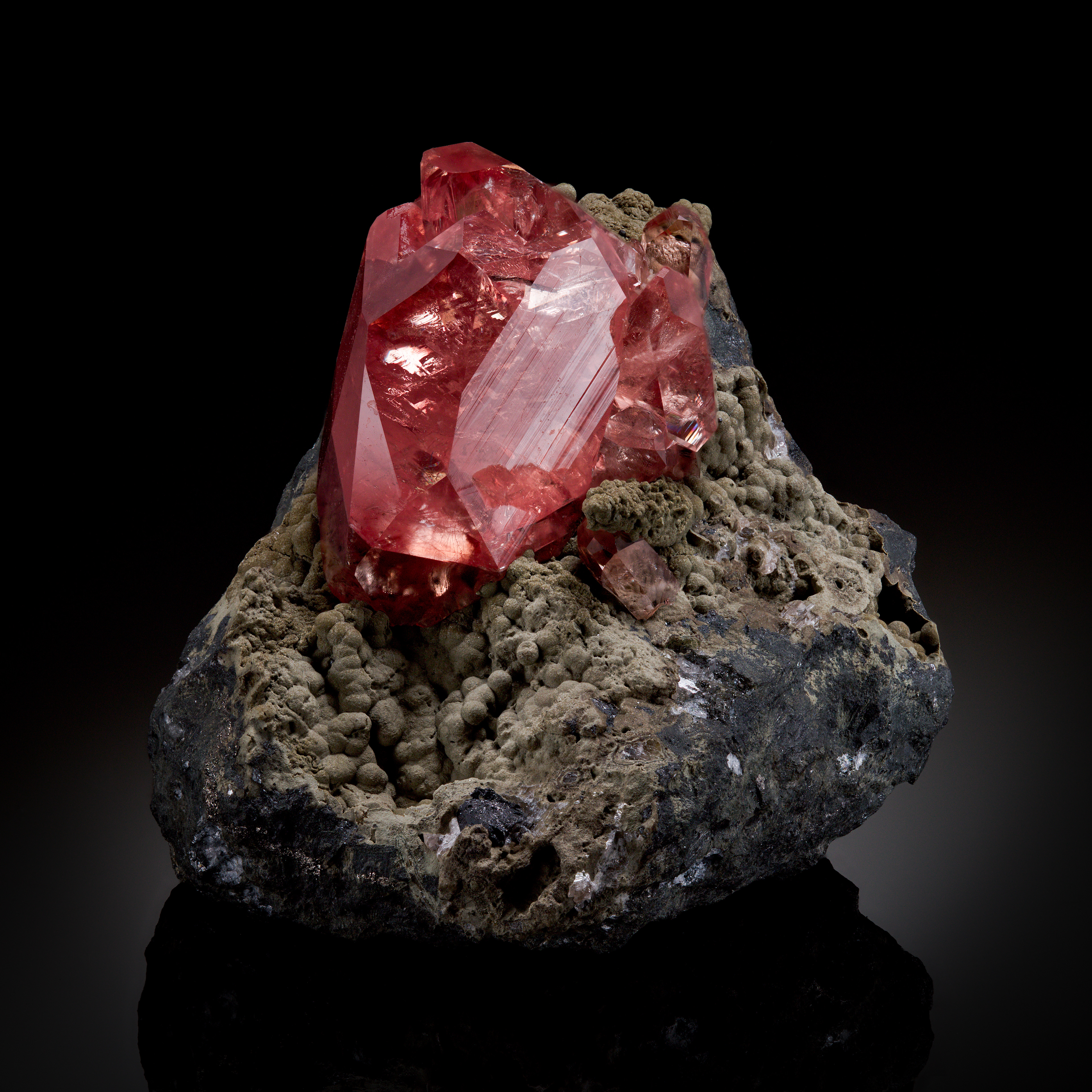 Rhodochrosite: Santa Eulalia, Mexico; Kyle Kevorkian Collection