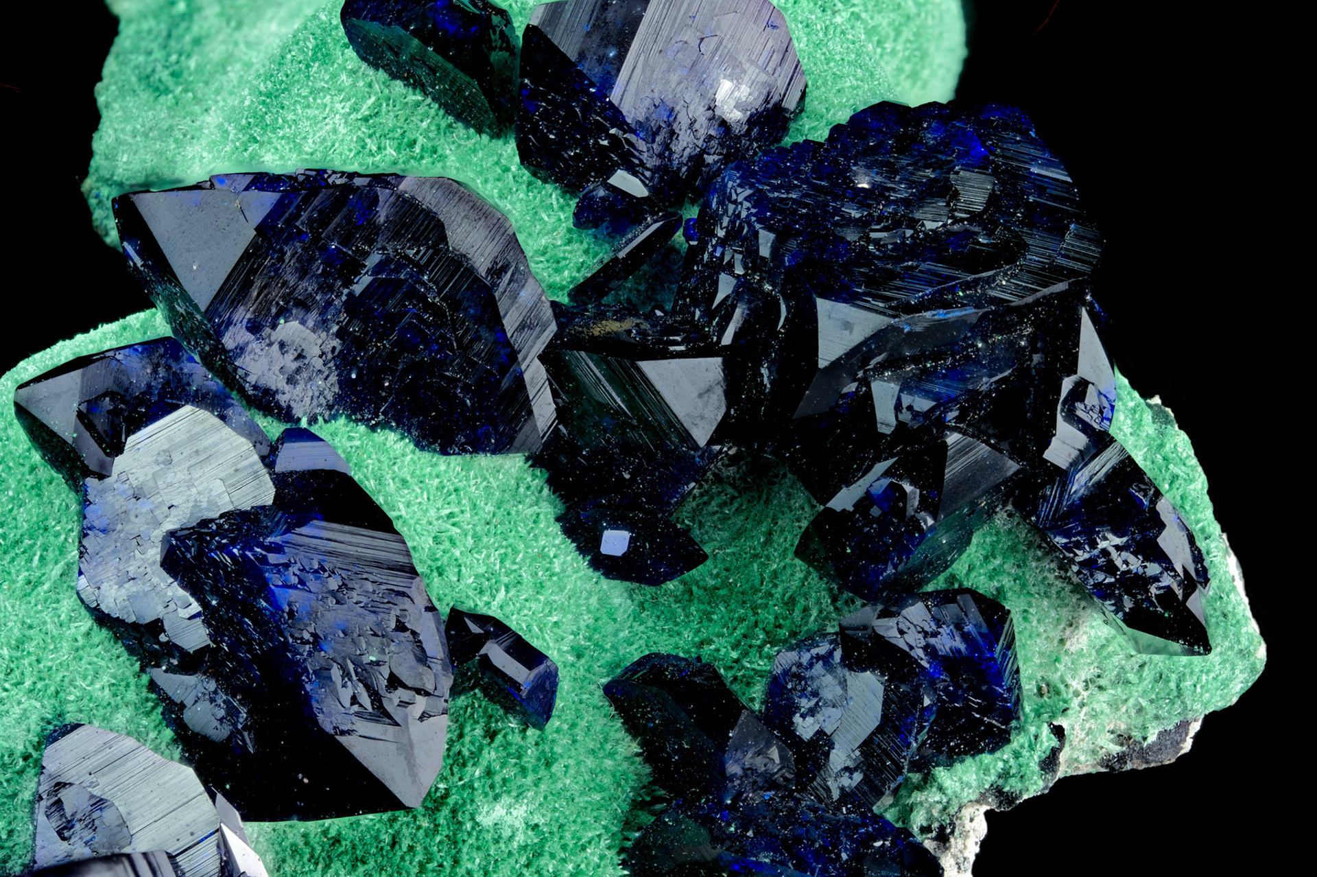 Azurite, Malachite - Milpillas Mine, Mexico