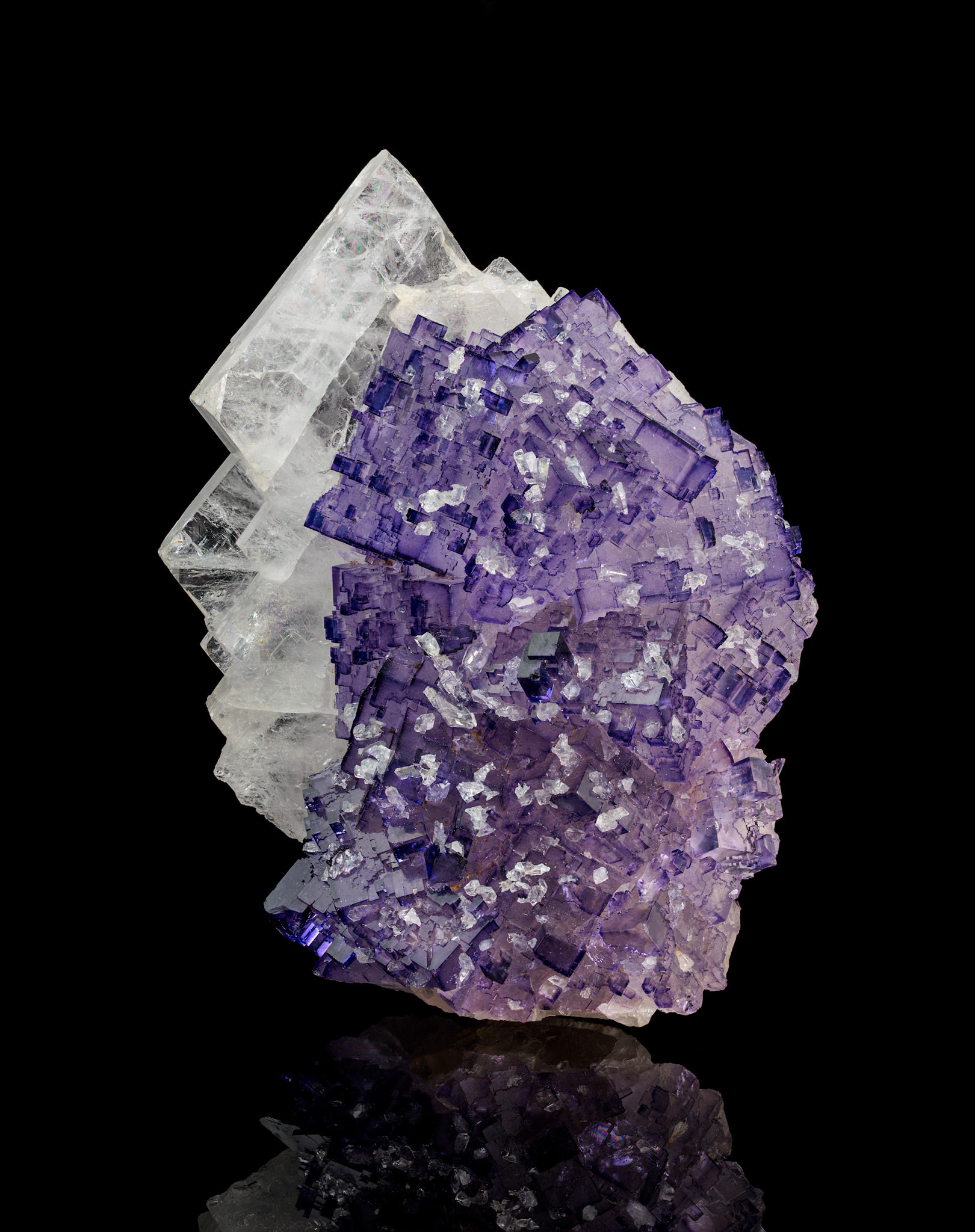 Fluorite, Celestine: Tule mine, Mexico; Forrest Carithers Collection