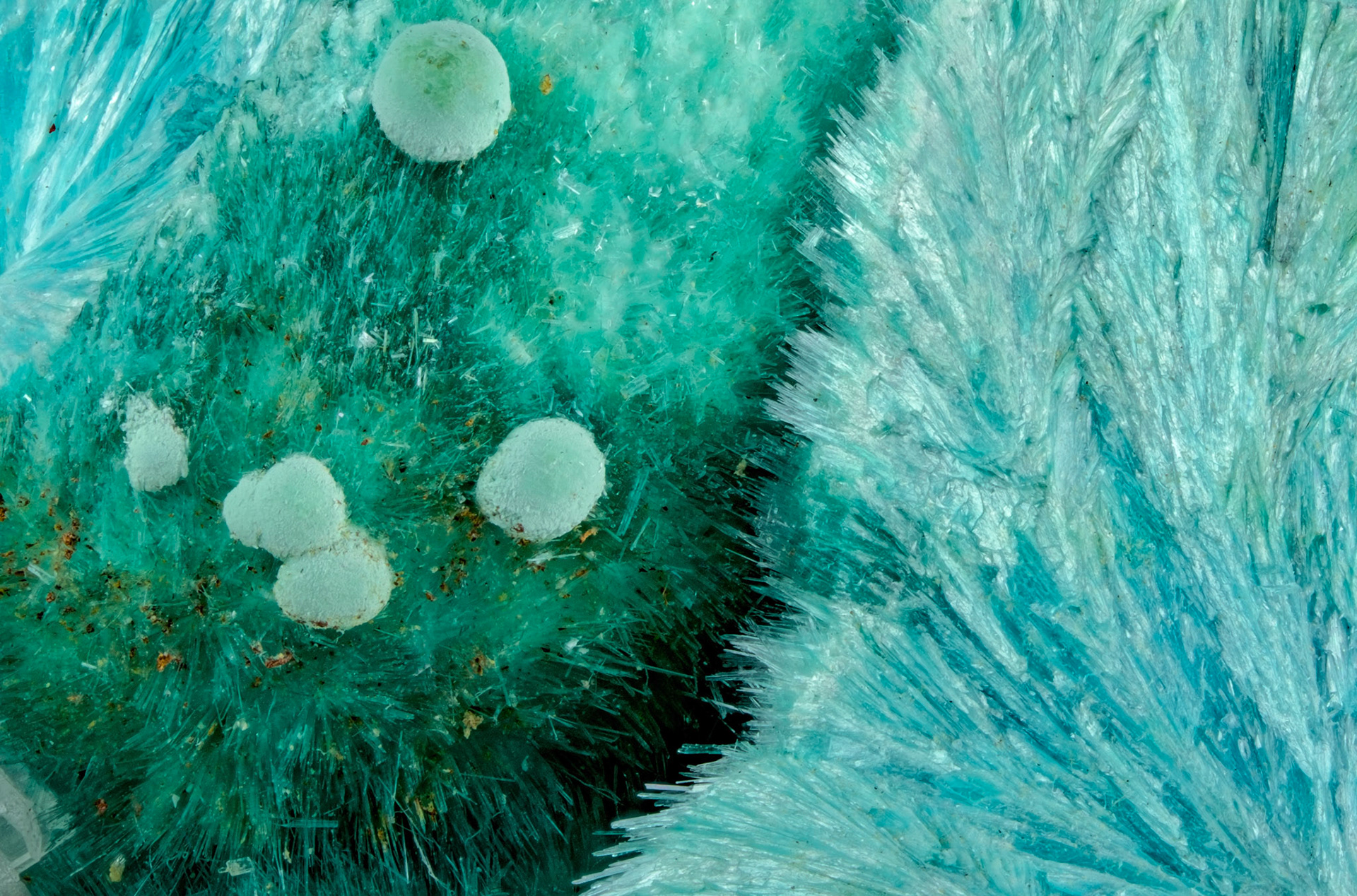 Aurichalcite, Hemimorphite - 79 mine, AZ