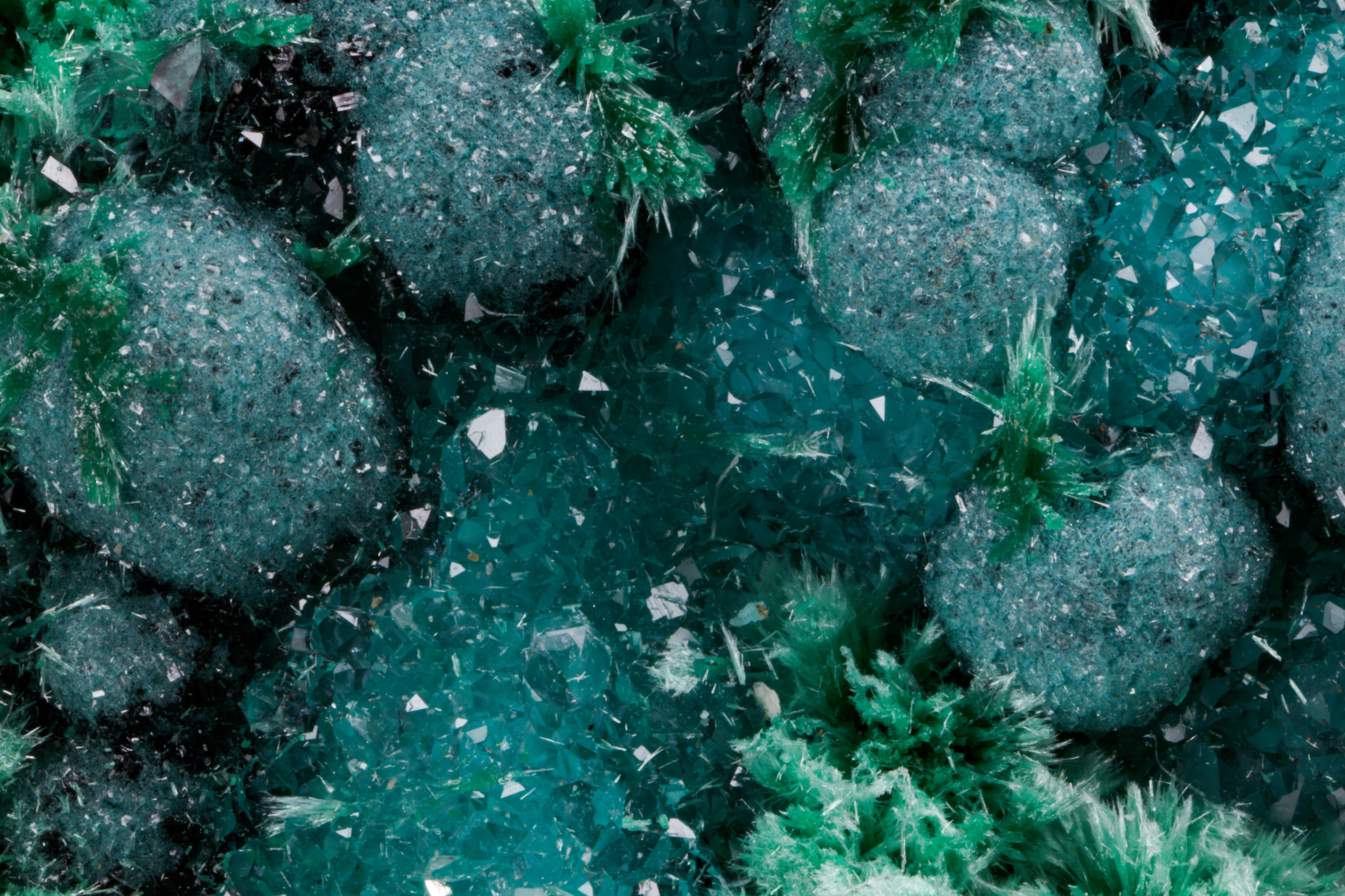 Smithsonite, Malachite - Skorpion Mine, Namibia