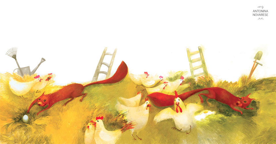 2018 Illustration for a picture book "Les aventures de Senjo l'écureuil".  Published by Marsam Editions. Text by Karima Delyasse. Illustrations by Antonina Novarese.