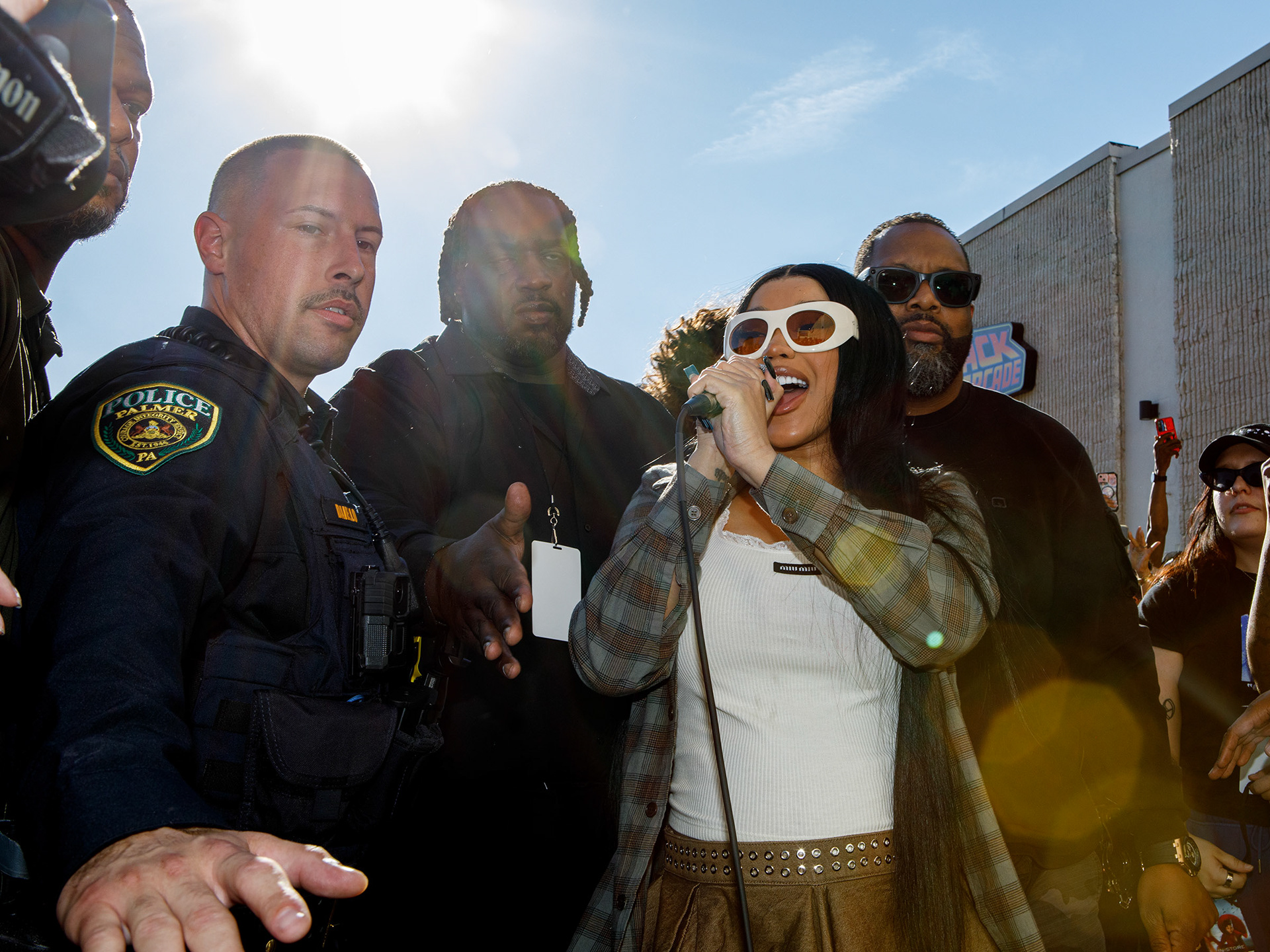 Cardi B Spin at Me 'Round record store for the release of her new CD, Am I the Drama?