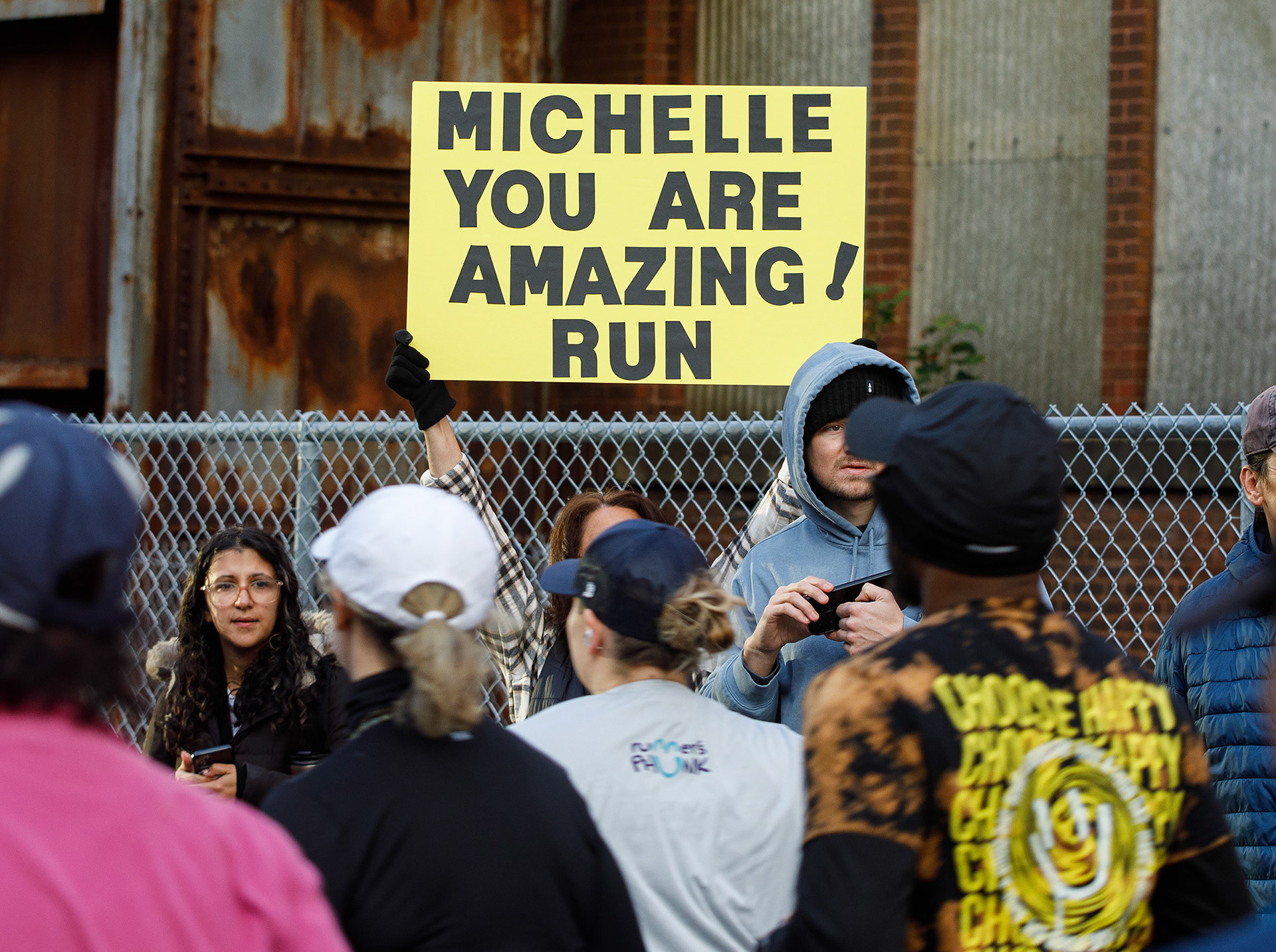 Runners take off at the start the Lehigh Valley Orthopedic Institute Half Marathon Sunday, Oct. 22, 2023, at SteelStacks in Bethlehem.