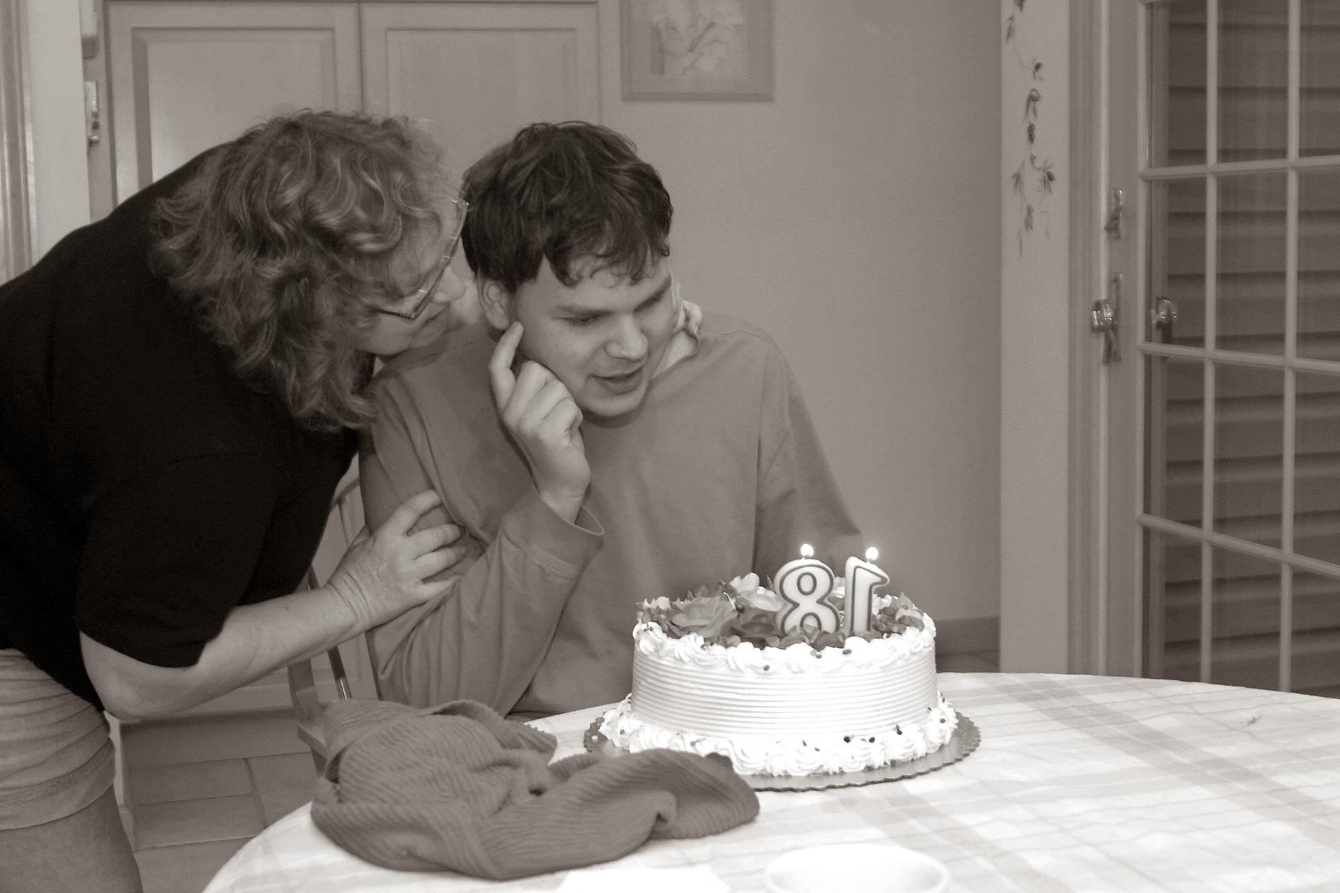 Spike celebrating his 18th birthday