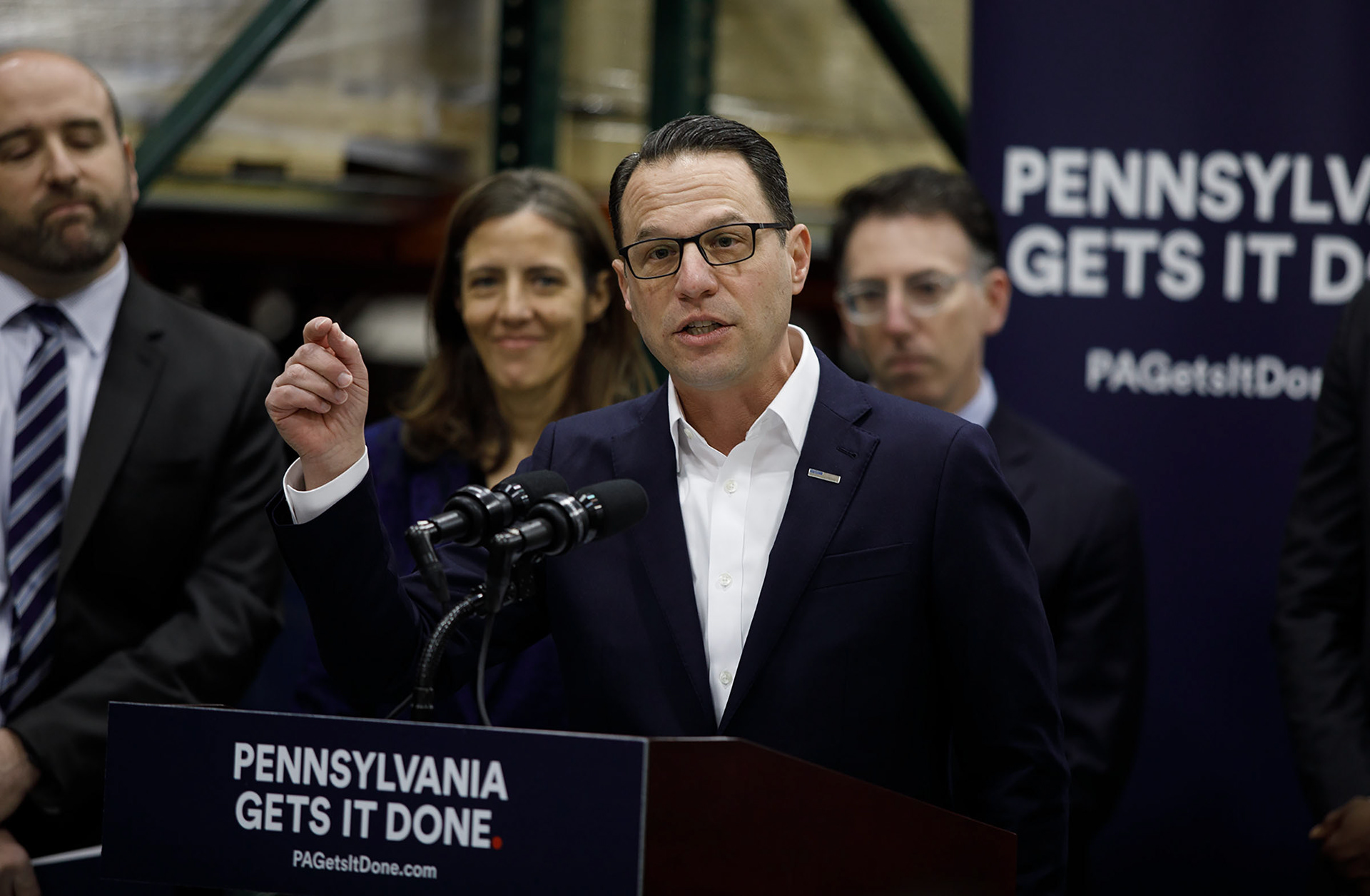 Pennsylvania Governor Josh Shapiro AT Erasure