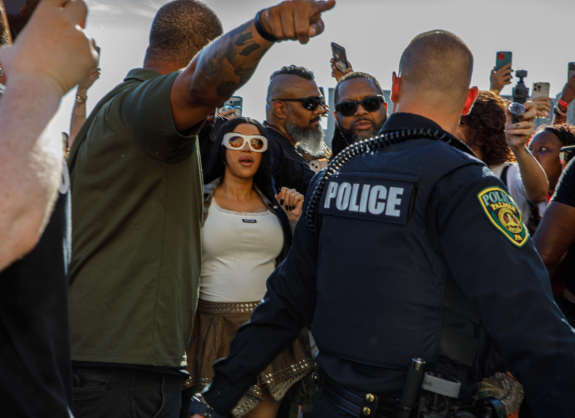 Cardi B at Spin Me 'Round record store for the release of her new CD, Am I the Drama?