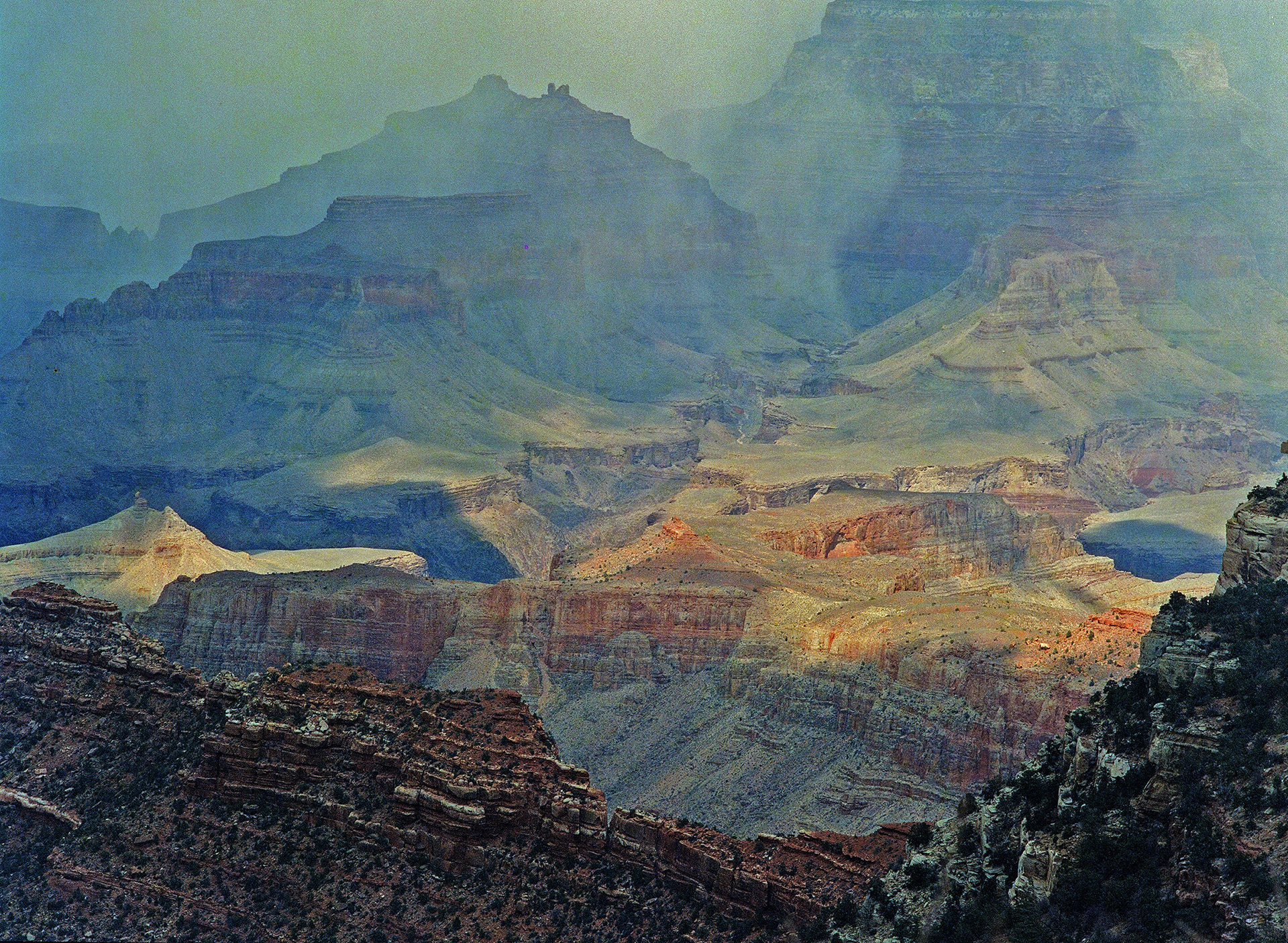 A she took her paintbrush and created the Grand Canyon. South Rim, Grand Canyon.