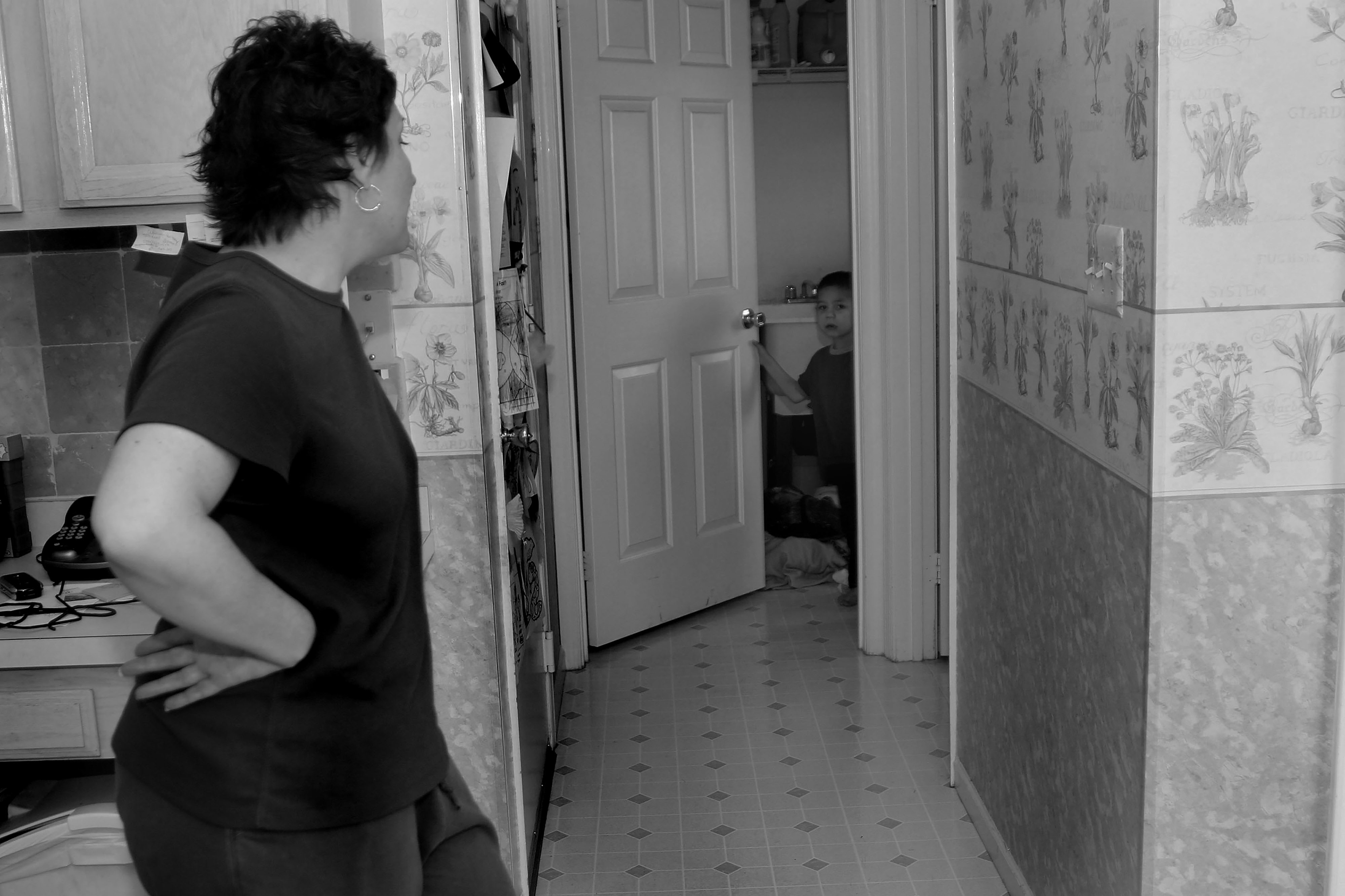 Nancy and Eric having words.