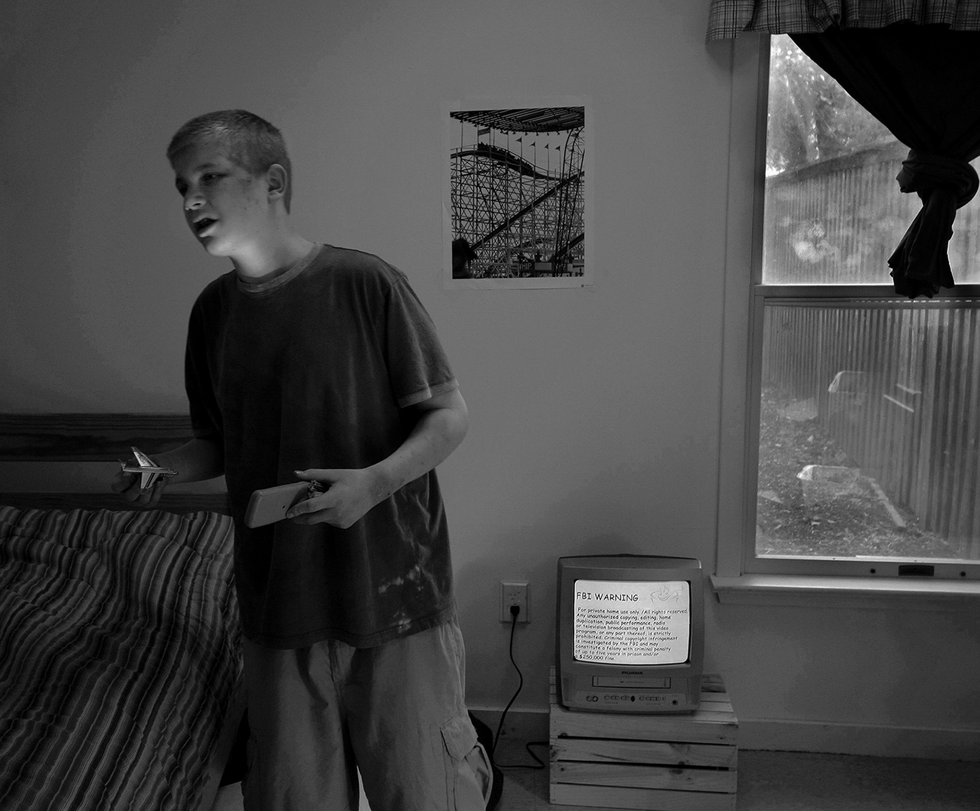 Danny in his room at Bancroft