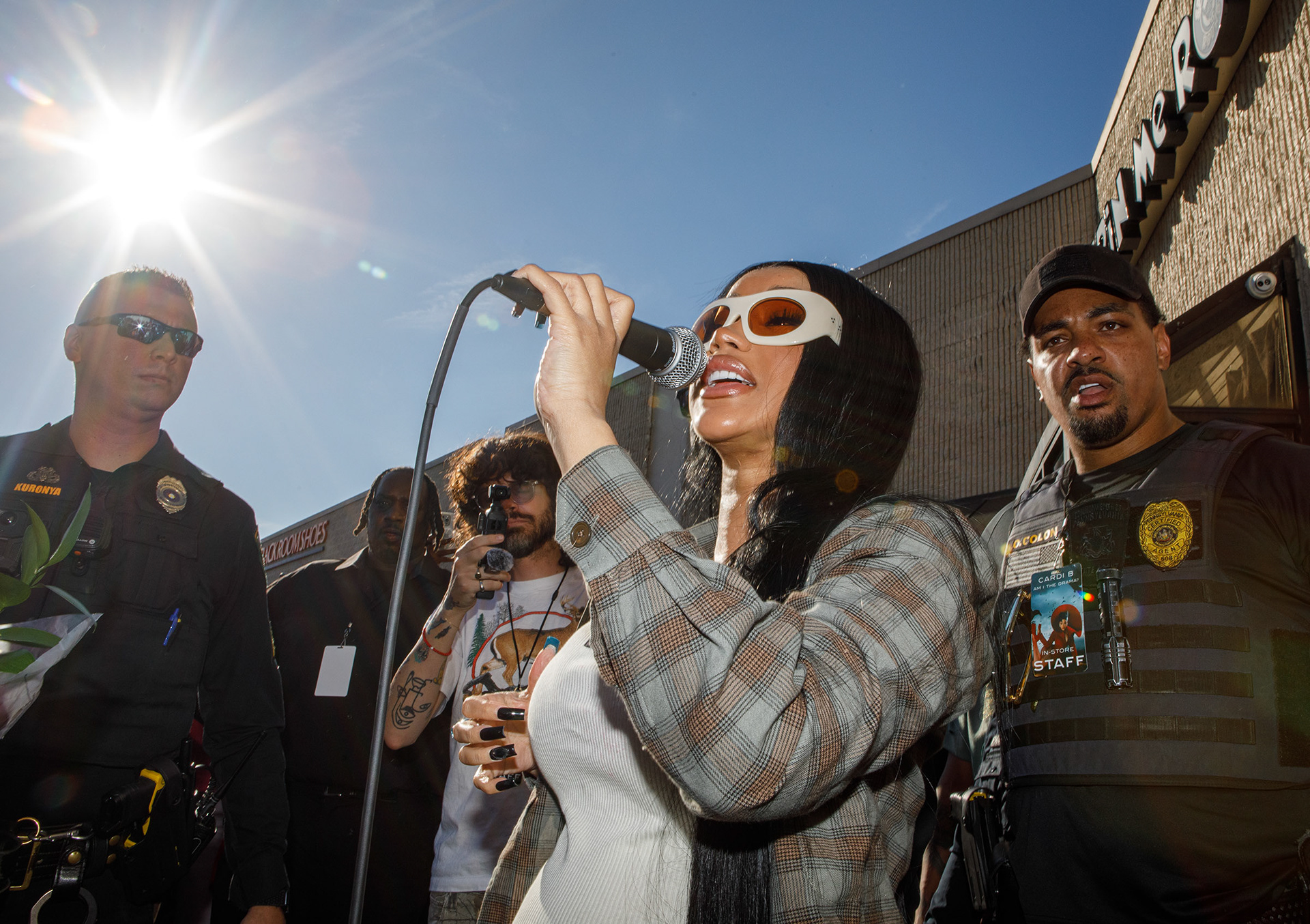Cardi B at Spin Me 'Round record store for the release of her new CD, Am I the Drama?