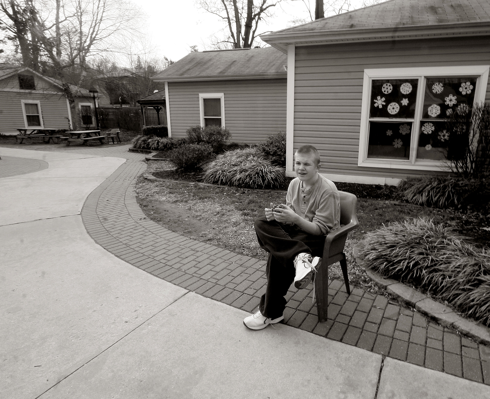 Danny outside at Bancroft