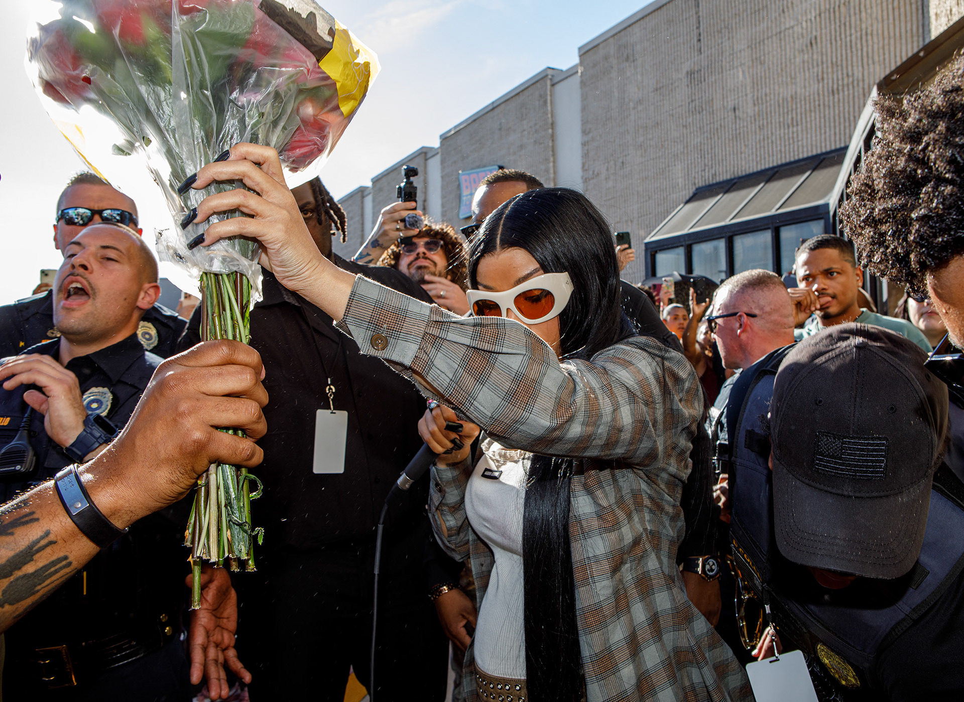 Cardi B at Spin Me 'Round record store for the release of her new CD, Am I the Drama?