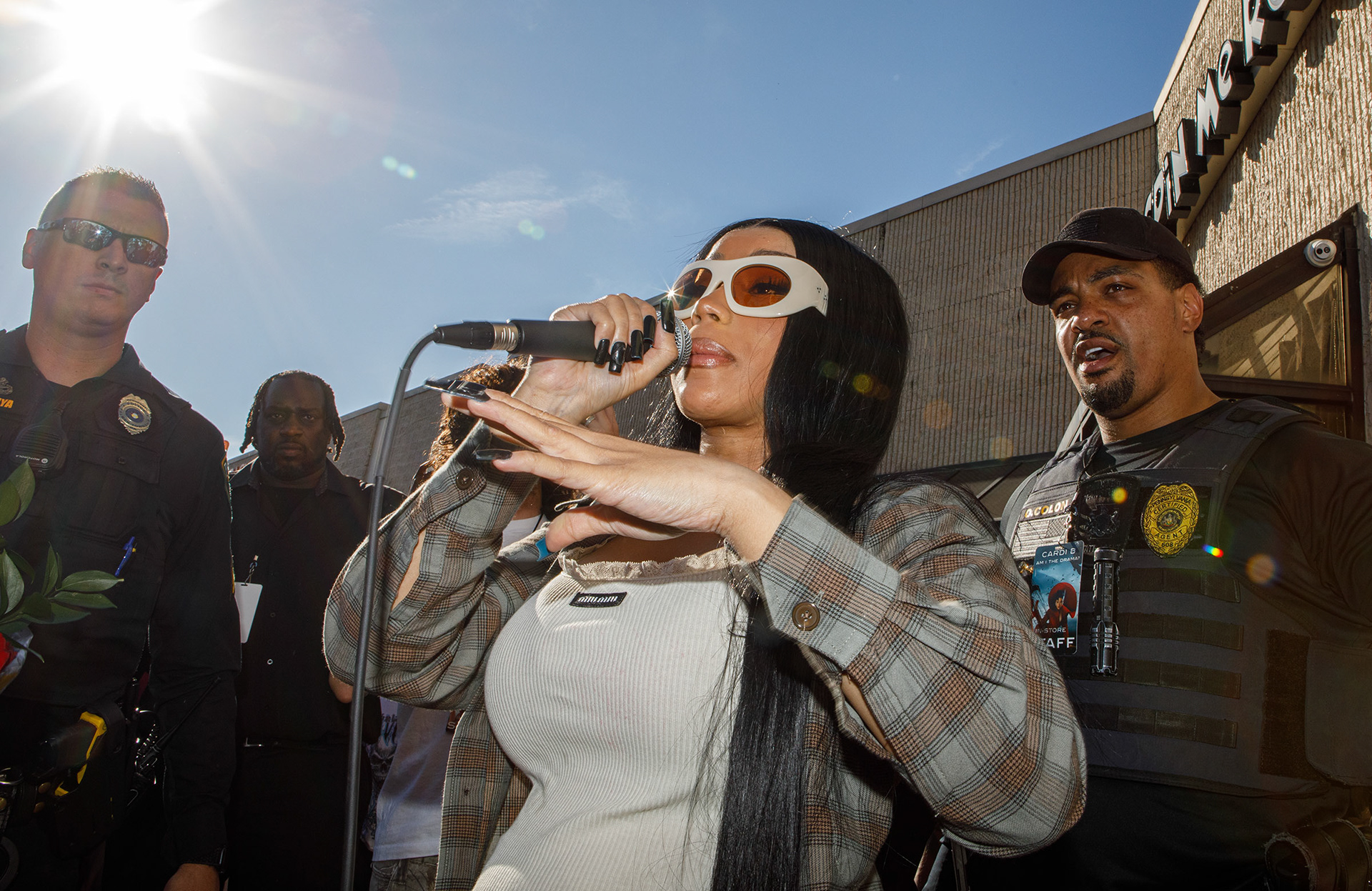 Cardi B Spin at Me 'Round record store for the release of her new CD, Am I the Drama?