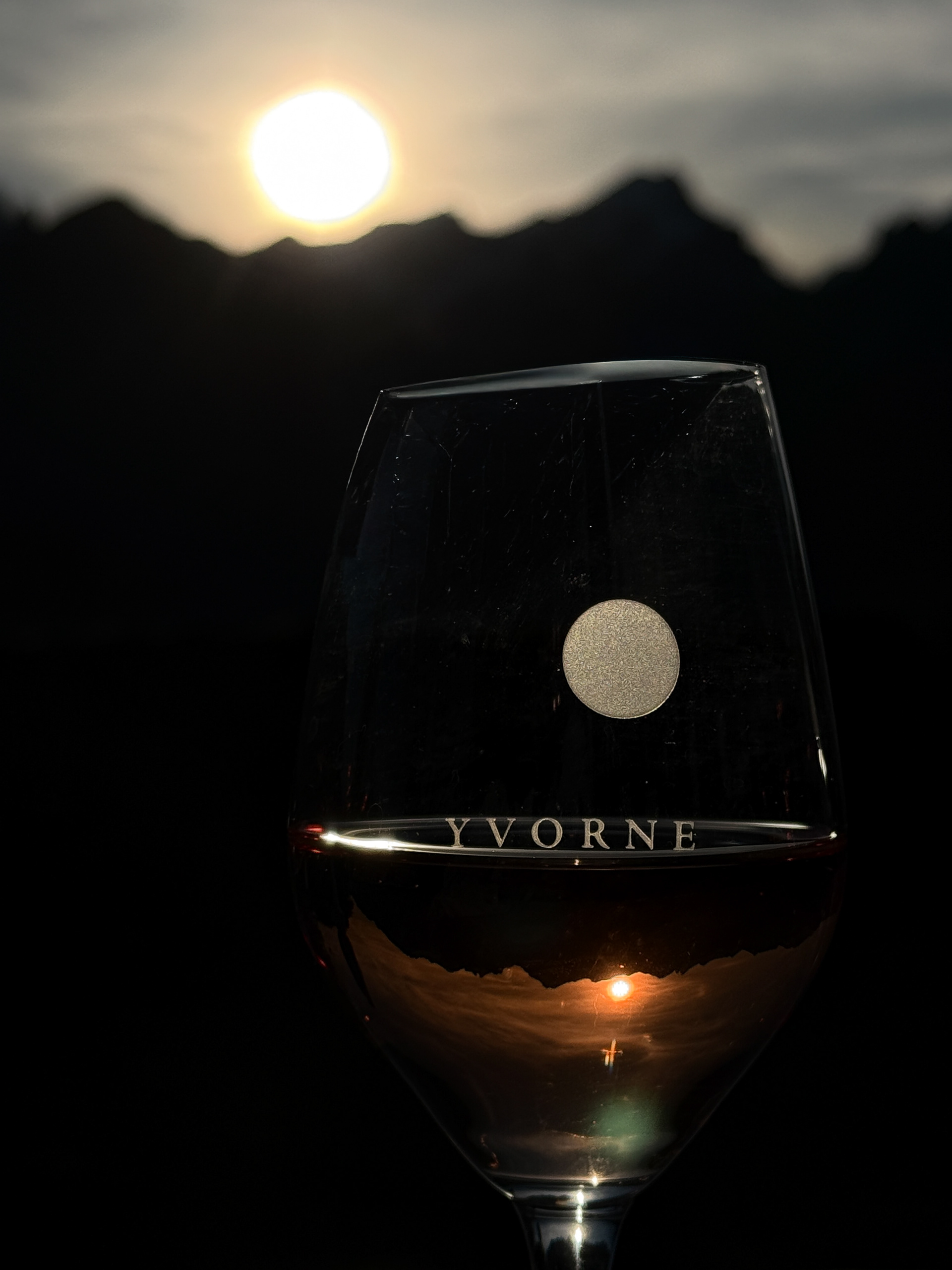 Coucher de soleil Yvorne