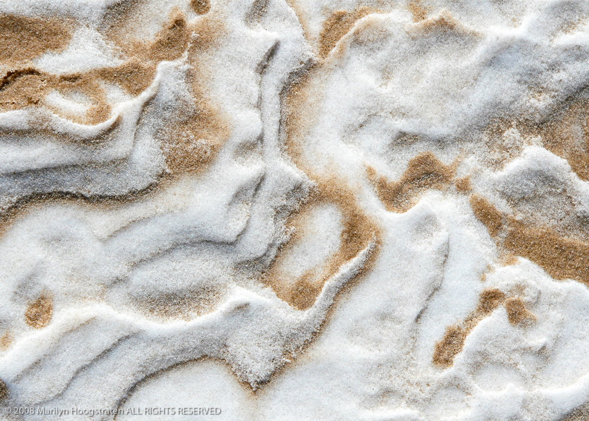 Eddies of Sand and Snow, Lake Michigan Beach, Northern Michigan