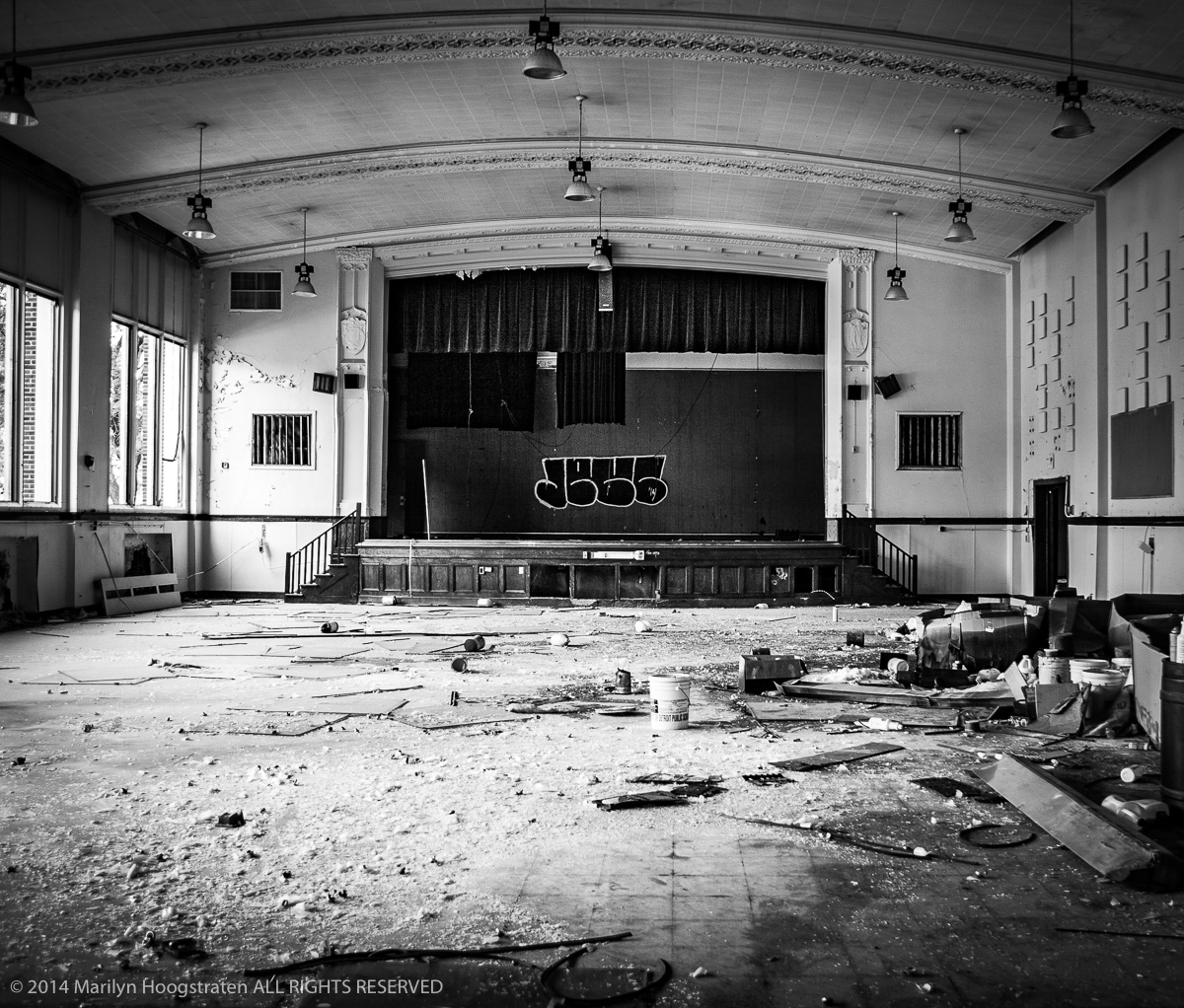 Gymnasium with Stage, Detroit, MI