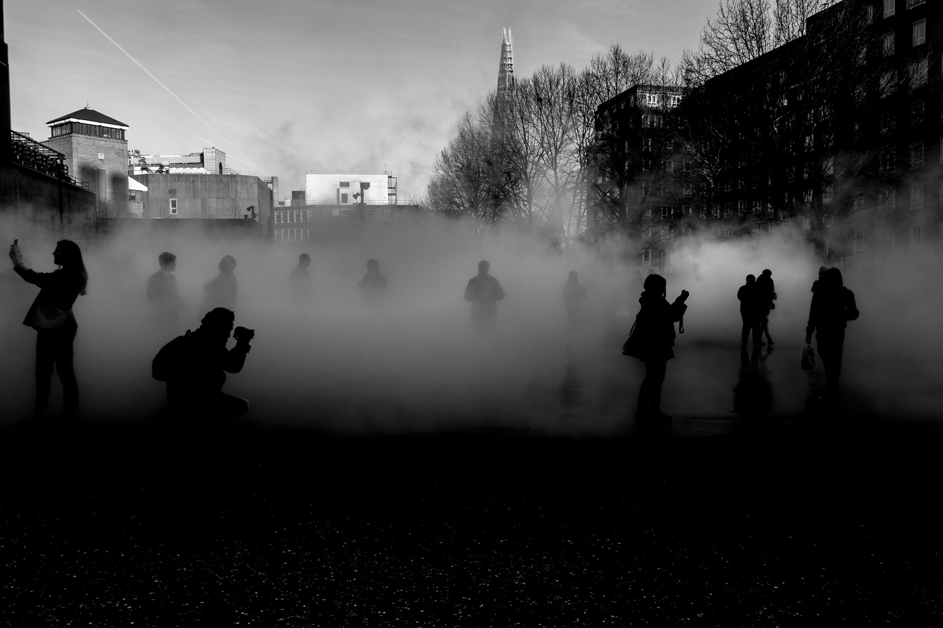 'Selfies' Fujiko Nakaya Mist Tate Modern London 2017
