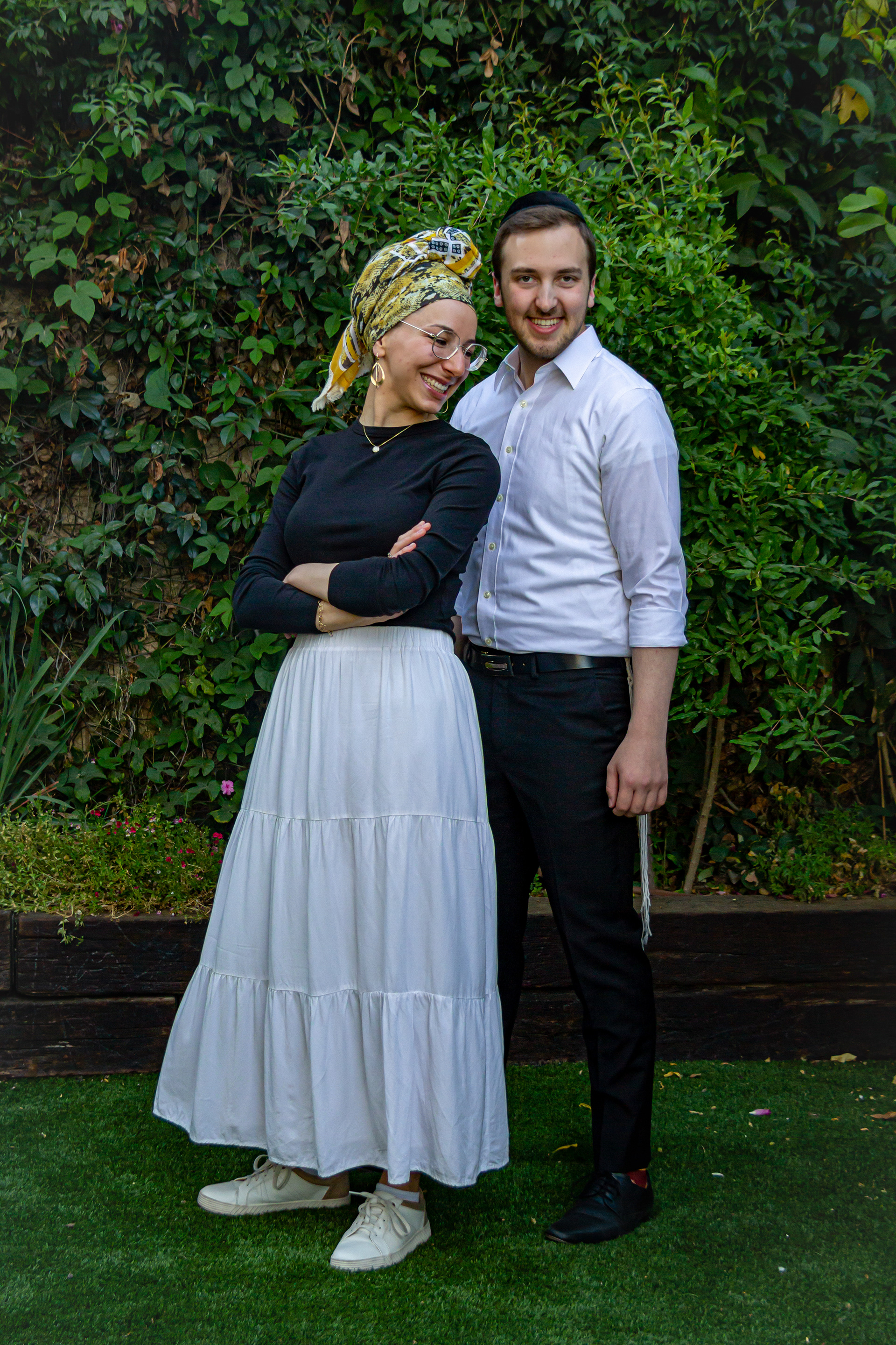 young couple posing