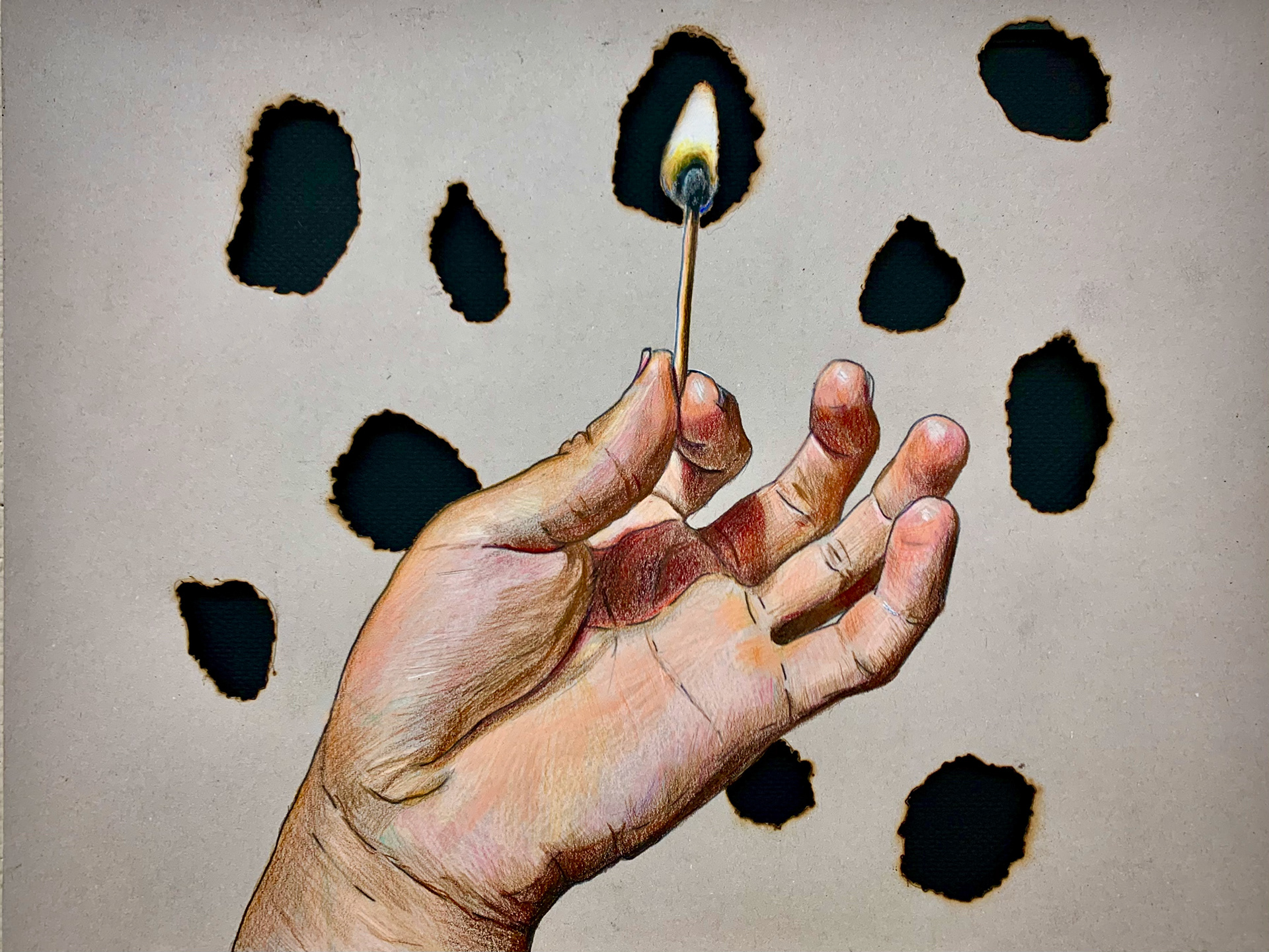 Colored pencil